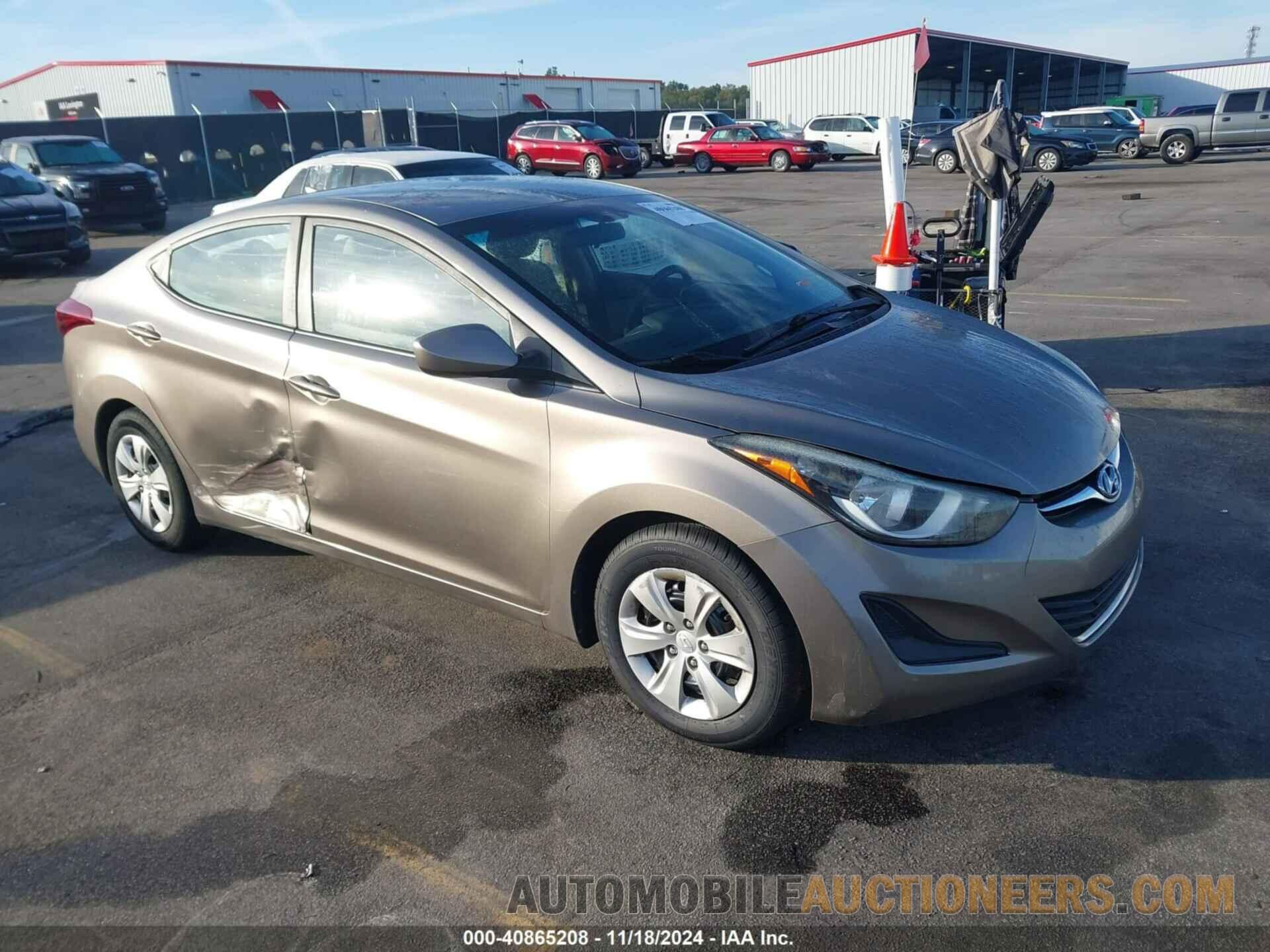 5NPDH4AE4GH686309 HYUNDAI ELANTRA 2016