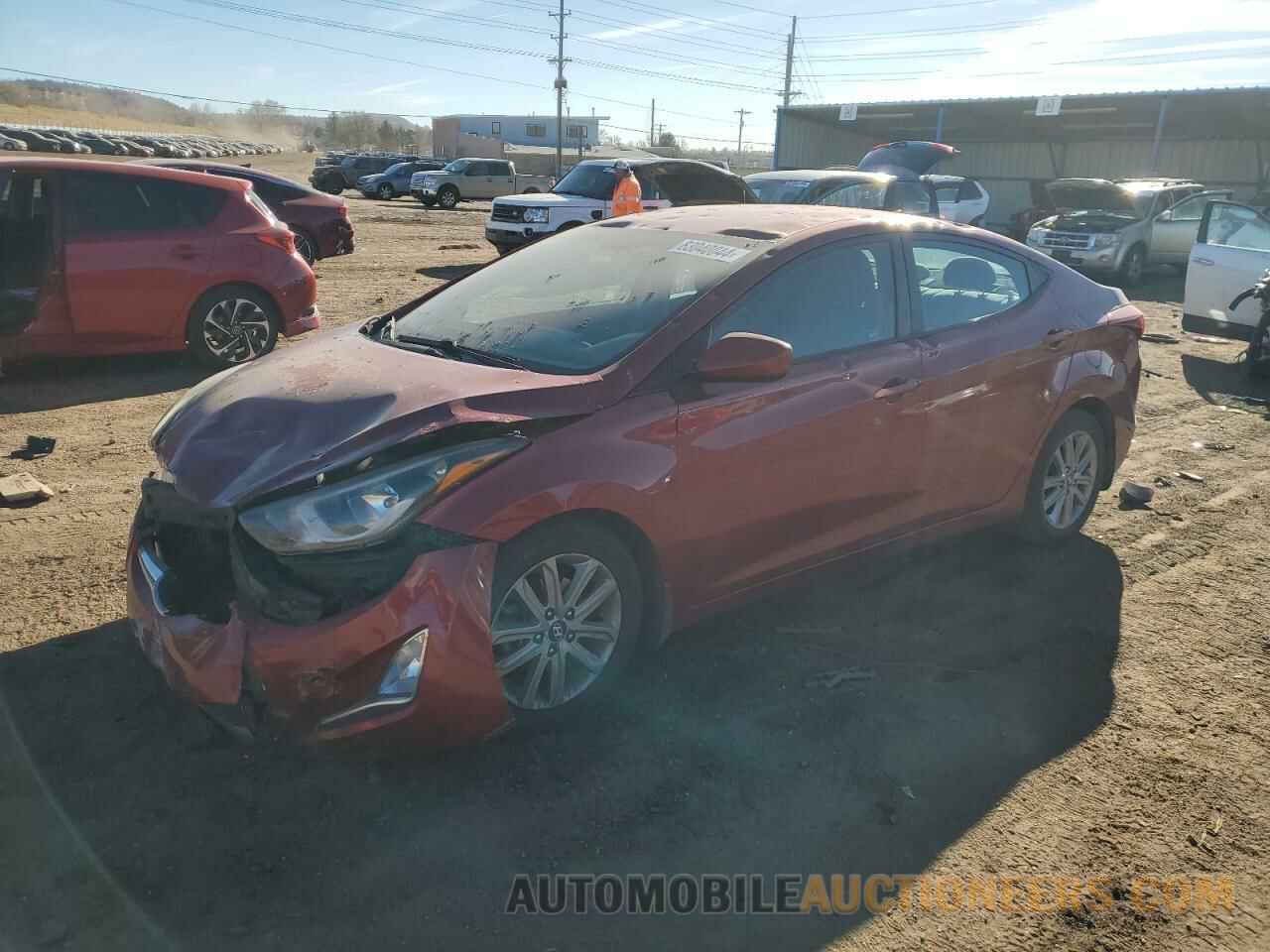 5NPDH4AE4GH689615 HYUNDAI ELANTRA 2016