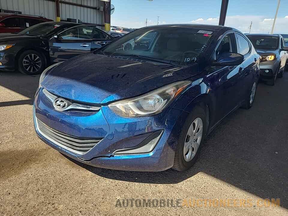 5NPDH4AE4GH700676 Hyundai Elantra 2016