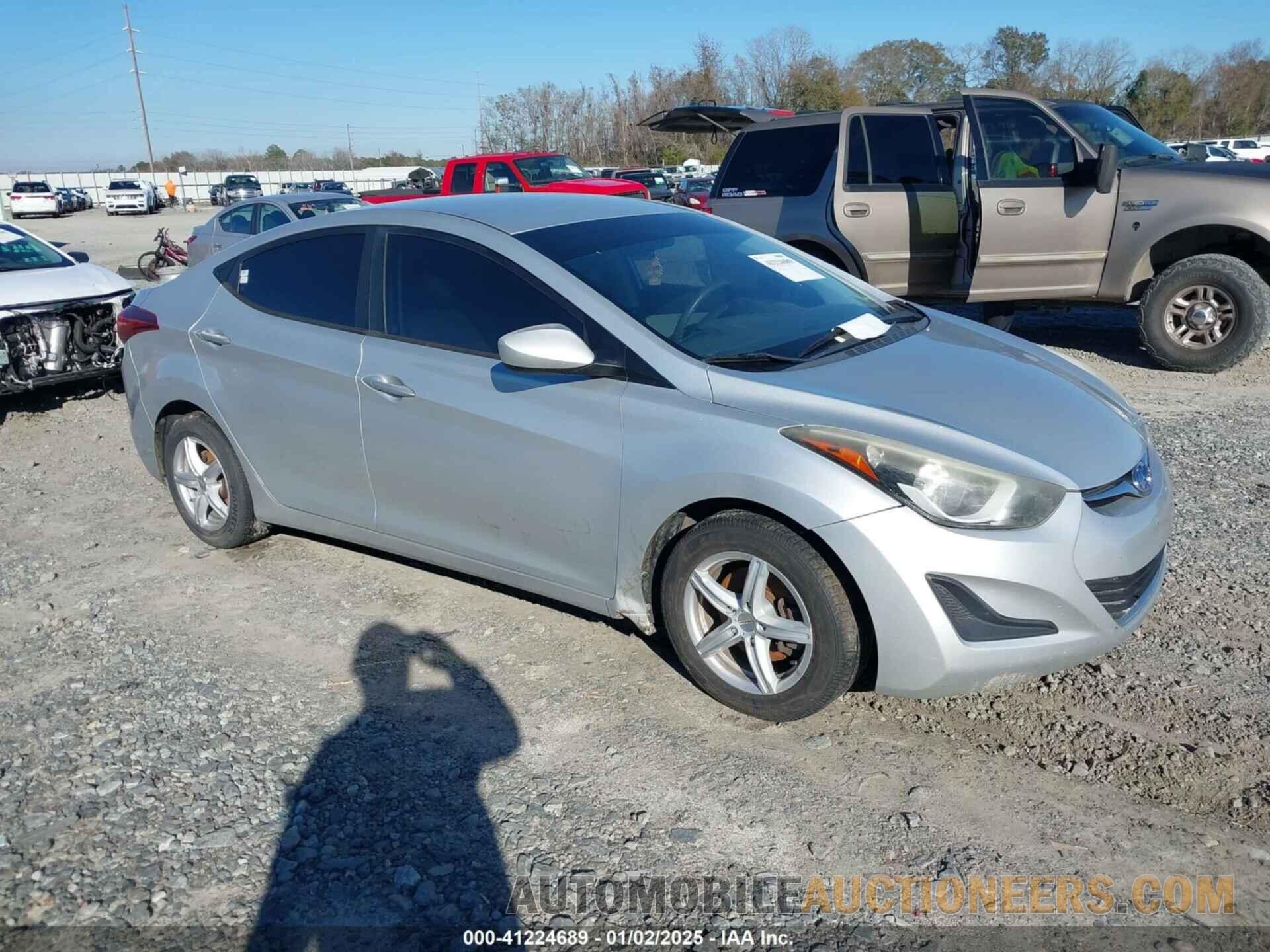 5NPDH4AE4GH720720 HYUNDAI ELANTRA 2016