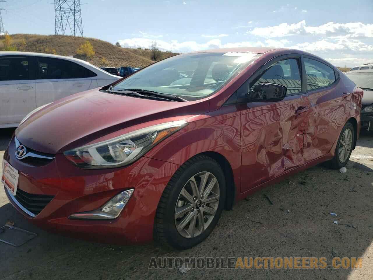 5NPDH4AE4GH723066 HYUNDAI ELANTRA 2016