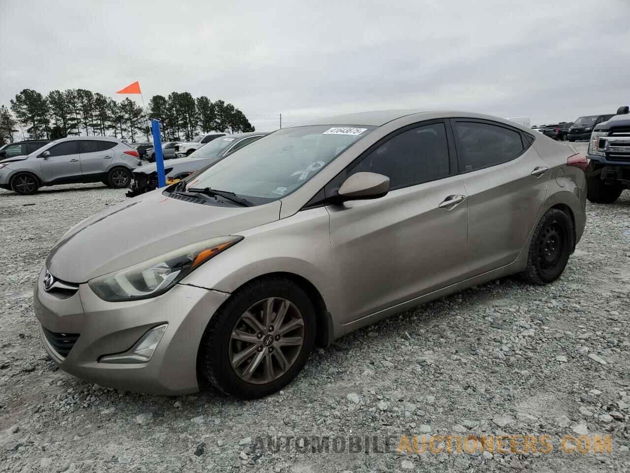 5NPDH4AE4GH755628 HYUNDAI ELANTRA 2016