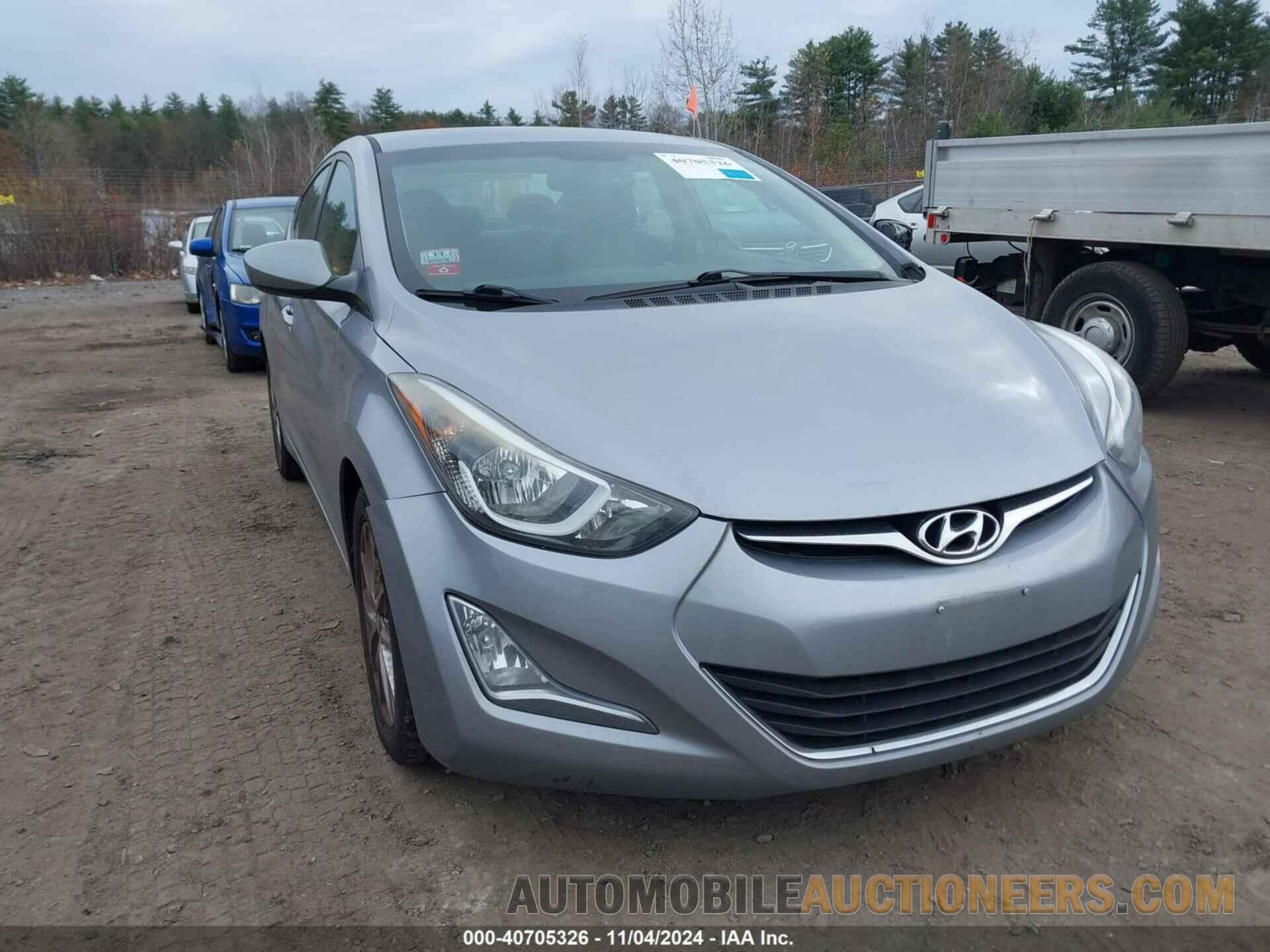 5NPDH4AE4GH762949 HYUNDAI ELANTRA 2016