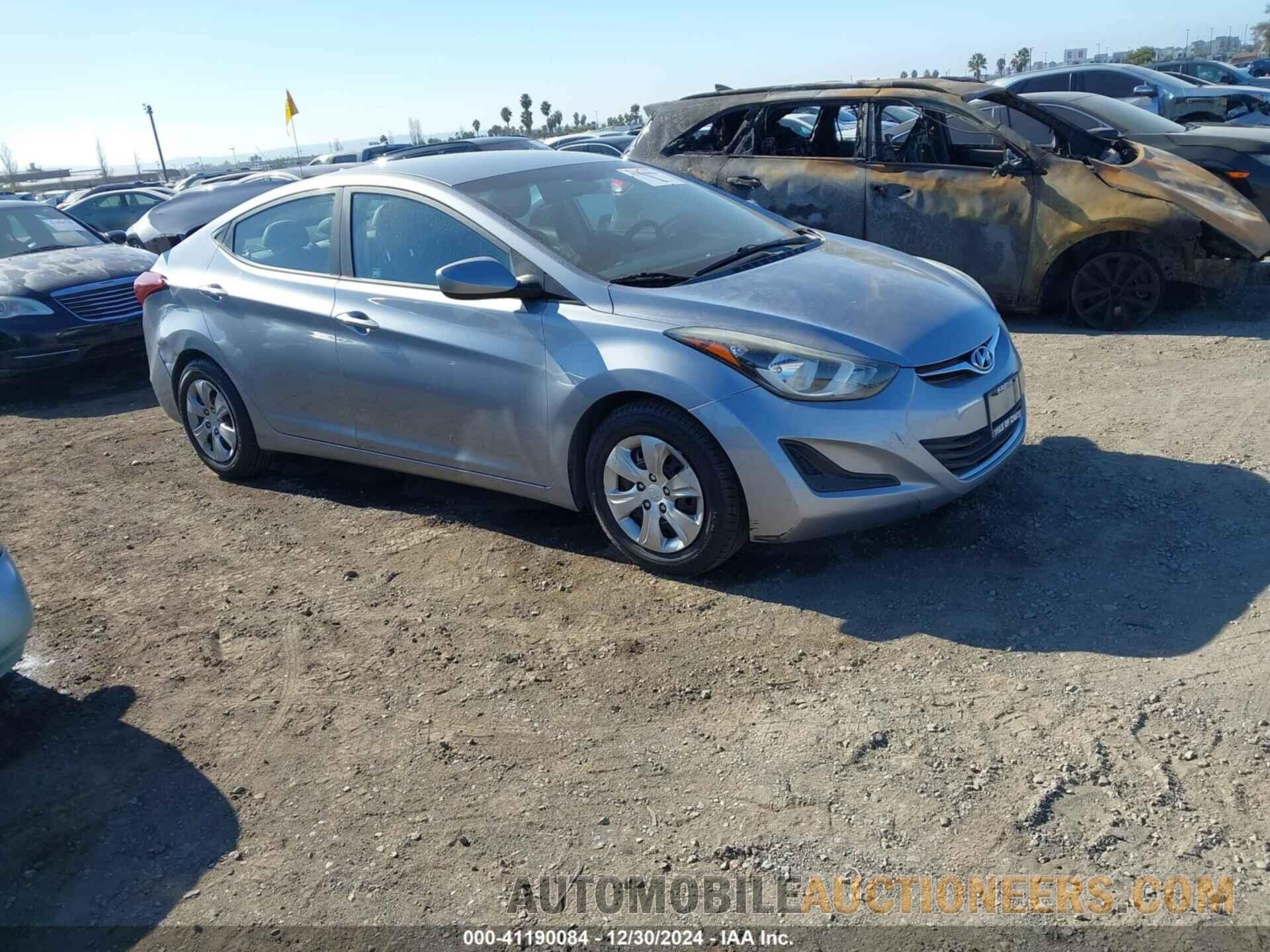 5NPDH4AE4GH764958 HYUNDAI ELANTRA 2016