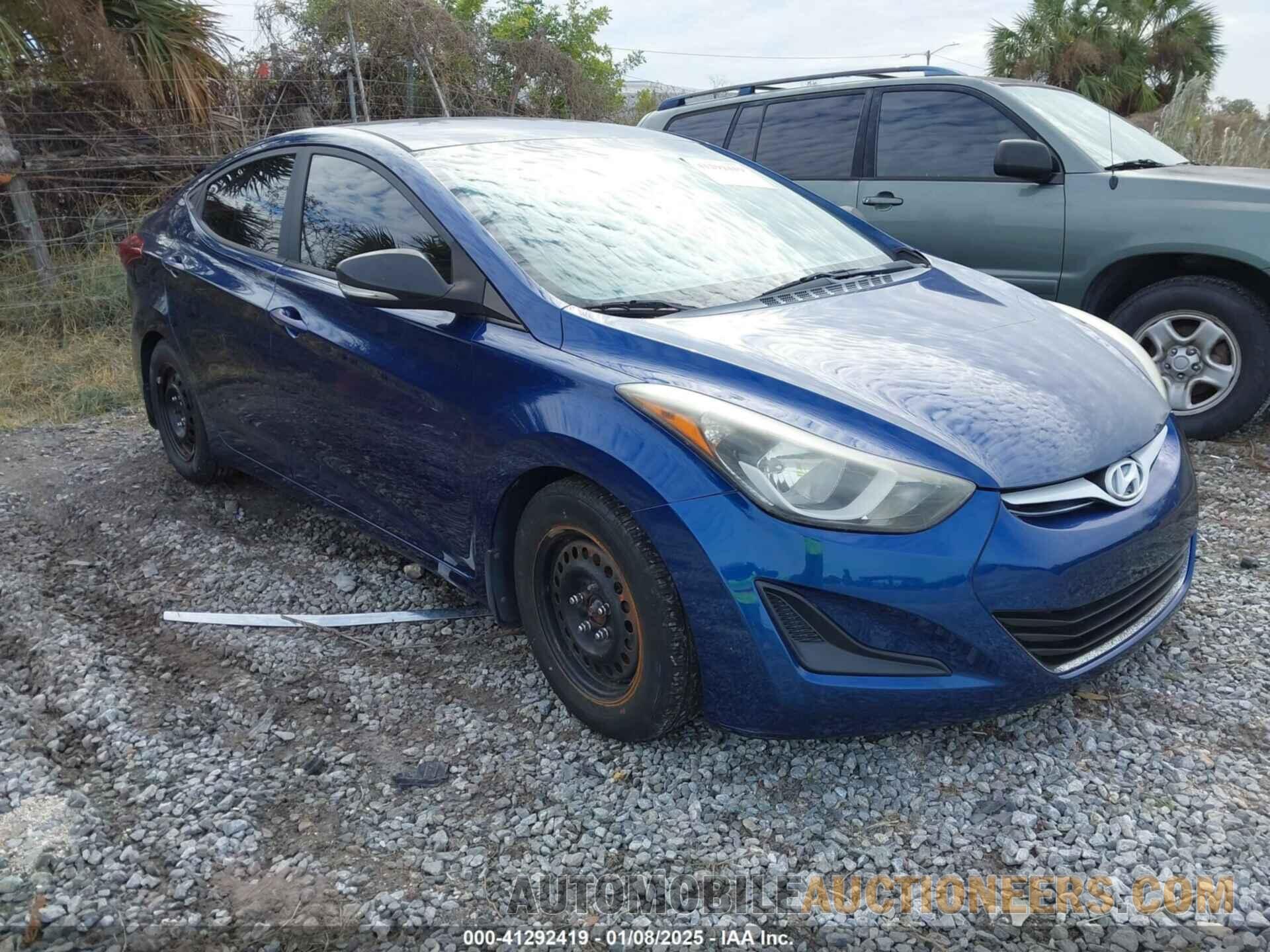 5NPDH4AE4GH788774 HYUNDAI ELANTRA 2016