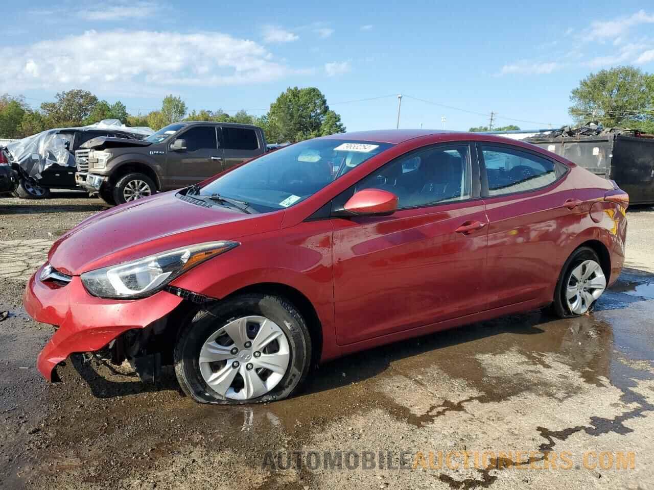 5NPDH4AE4GH789603 HYUNDAI ELANTRA 2016