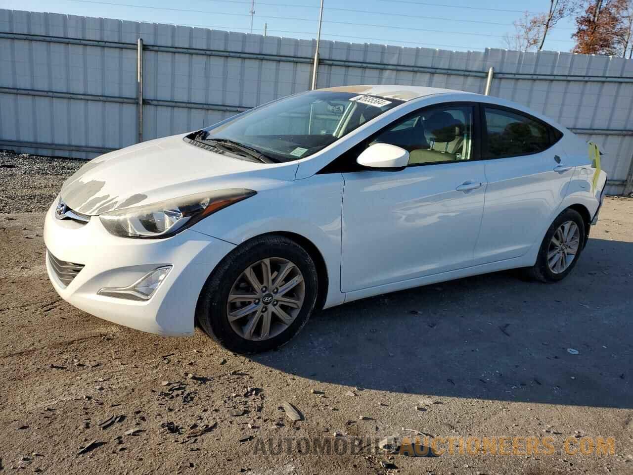 5NPDH4AE4GH790332 HYUNDAI ELANTRA 2016