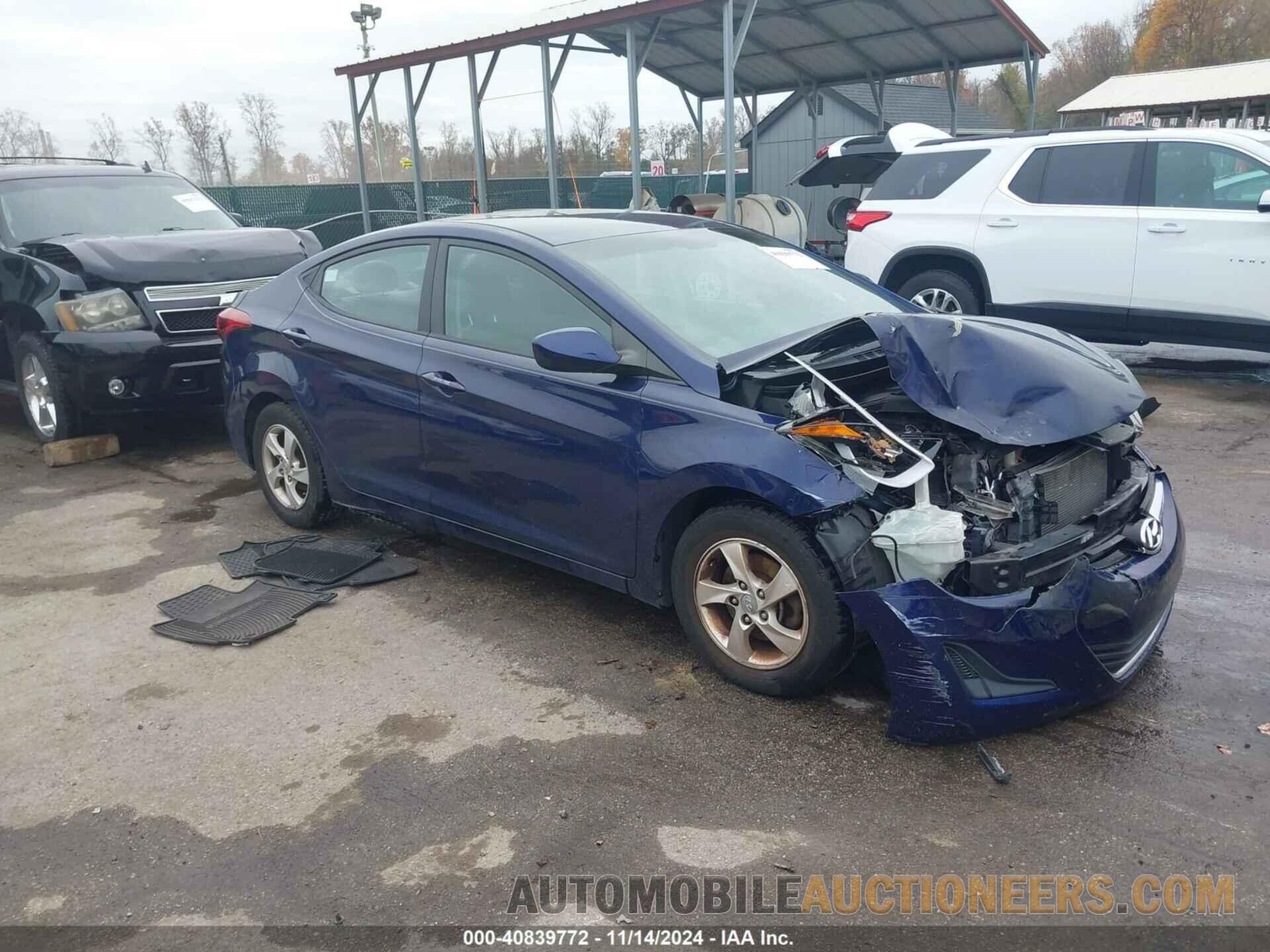 5NPDH4AE5EH485659 HYUNDAI ELANTRA 2014