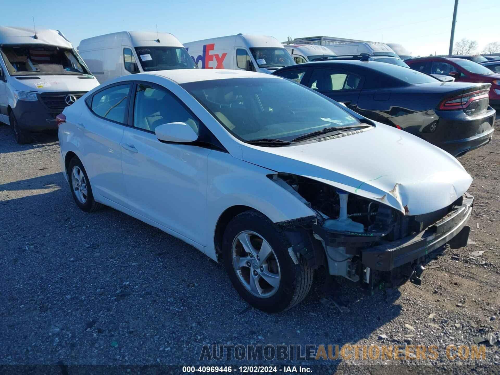 5NPDH4AE5EH494779 HYUNDAI ELANTRA 2014