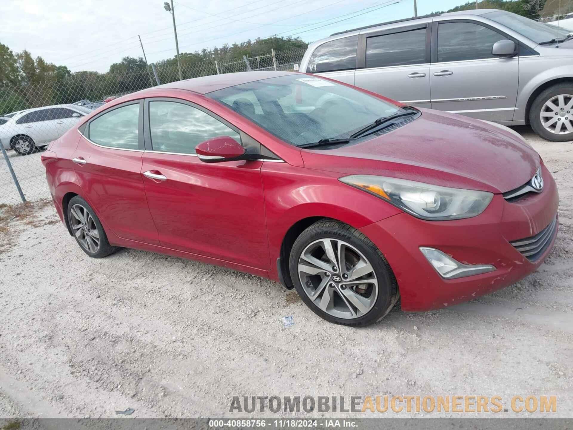 5NPDH4AE5EH519972 HYUNDAI ELANTRA 2014