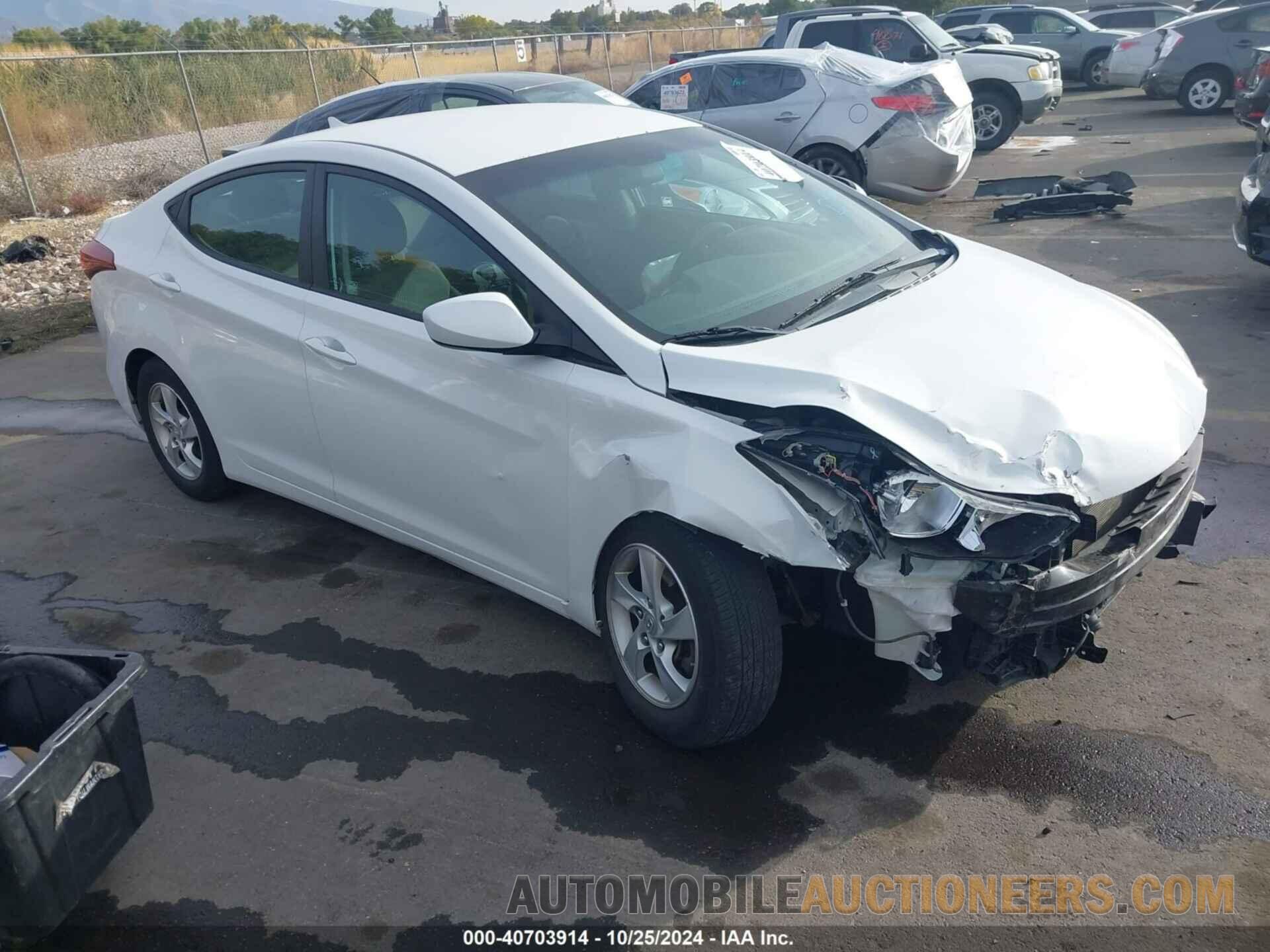 5NPDH4AE5EH525531 HYUNDAI ELANTRA 2014