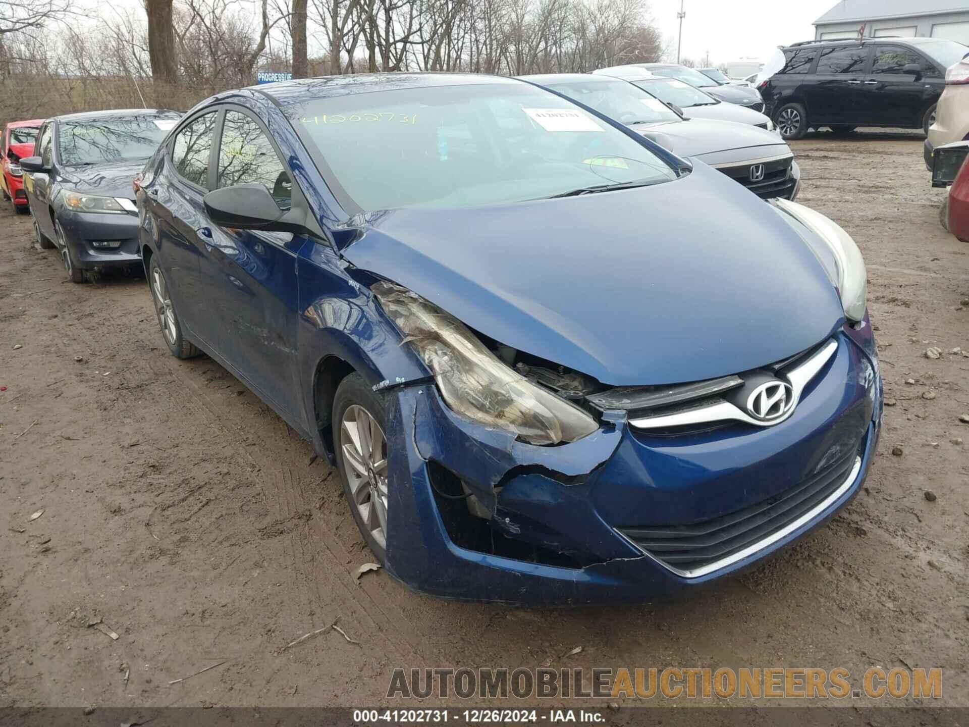 5NPDH4AE5FH604117 HYUNDAI ELANTRA 2015