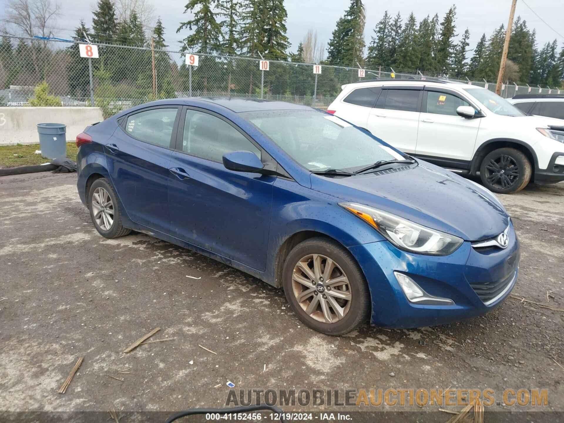 5NPDH4AE5GH658924 HYUNDAI ELANTRA 2016