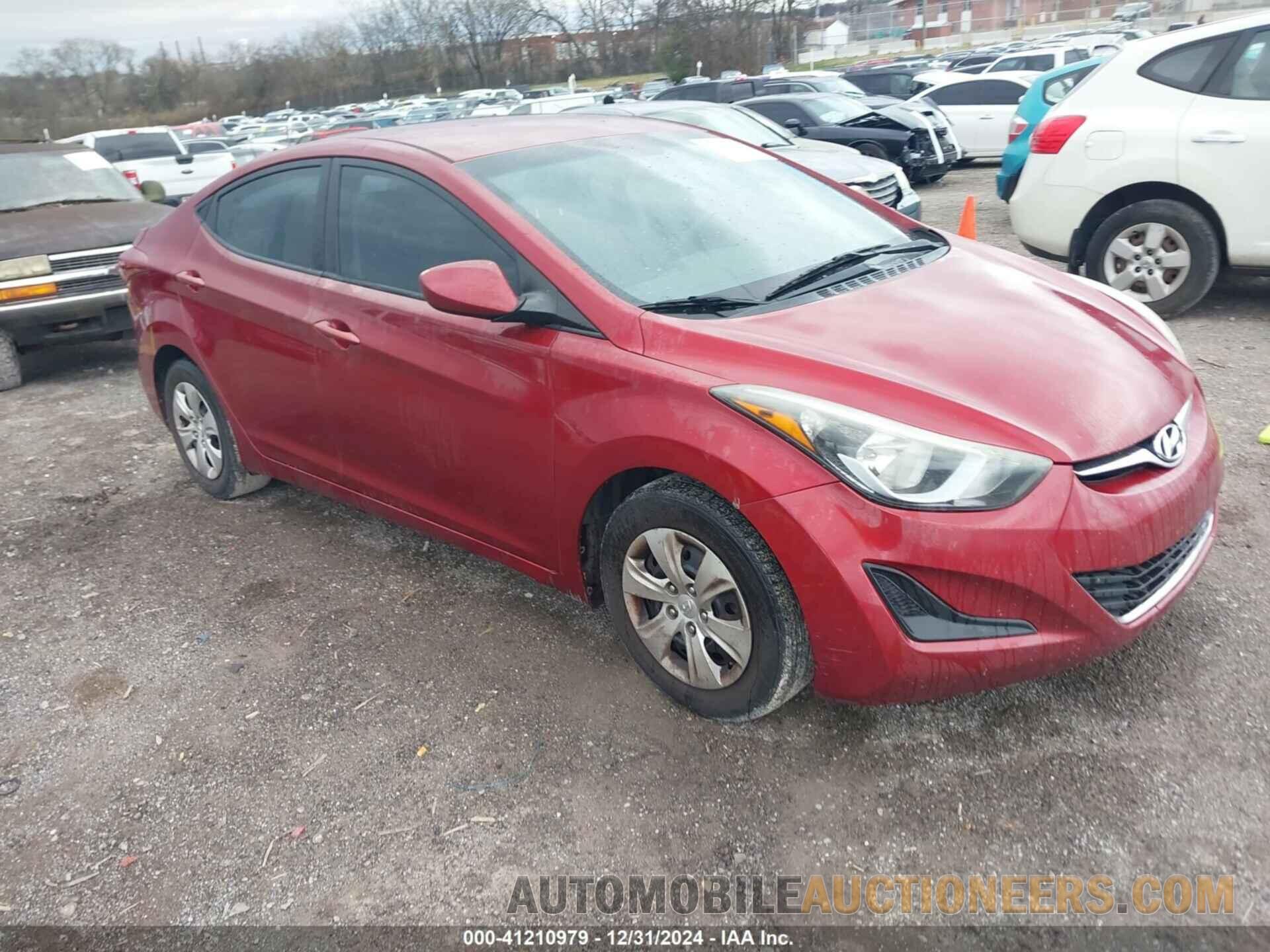 5NPDH4AE5GH705224 HYUNDAI ELANTRA 2016