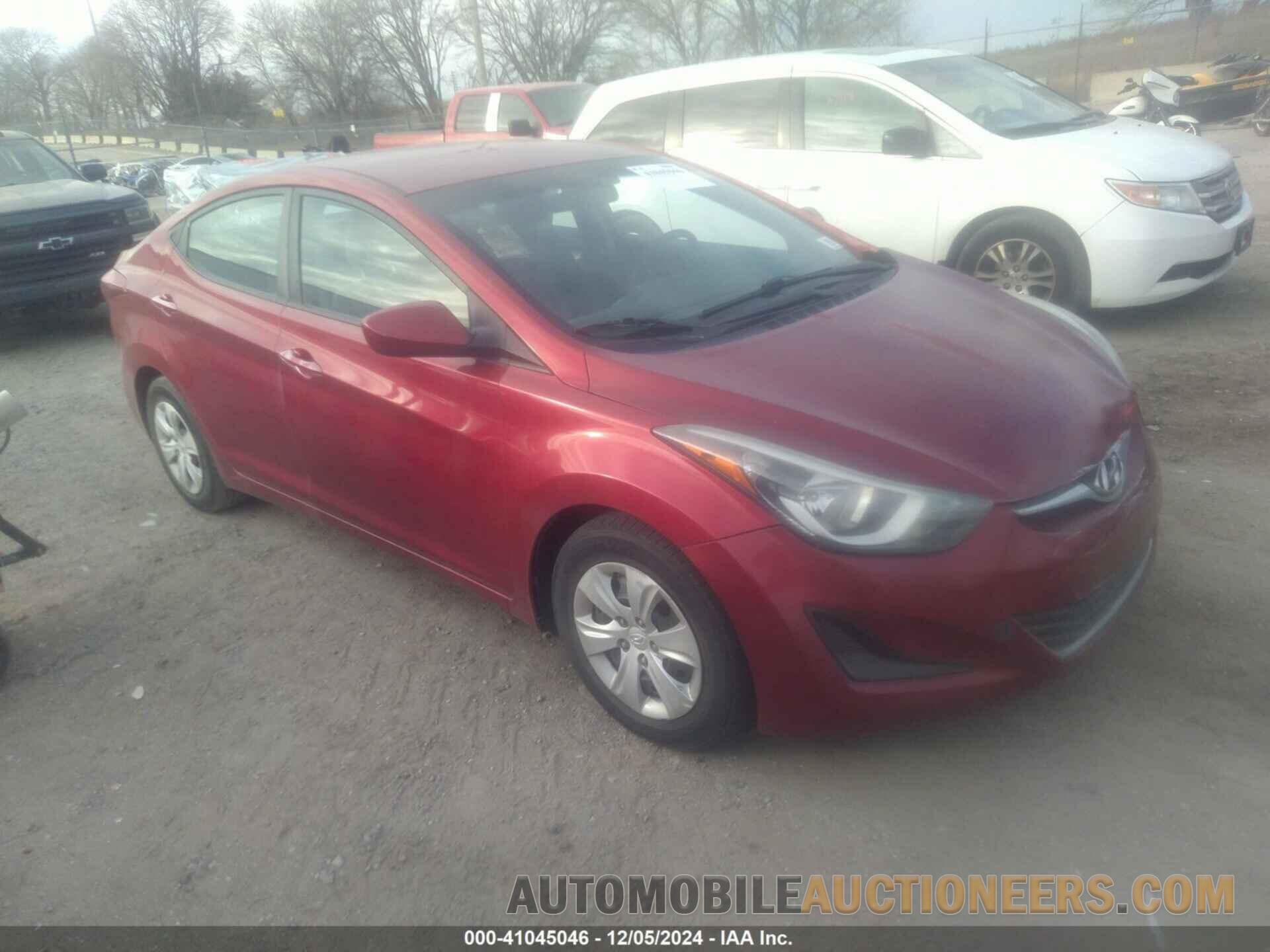 5NPDH4AE5GH711959 HYUNDAI ELANTRA 2016