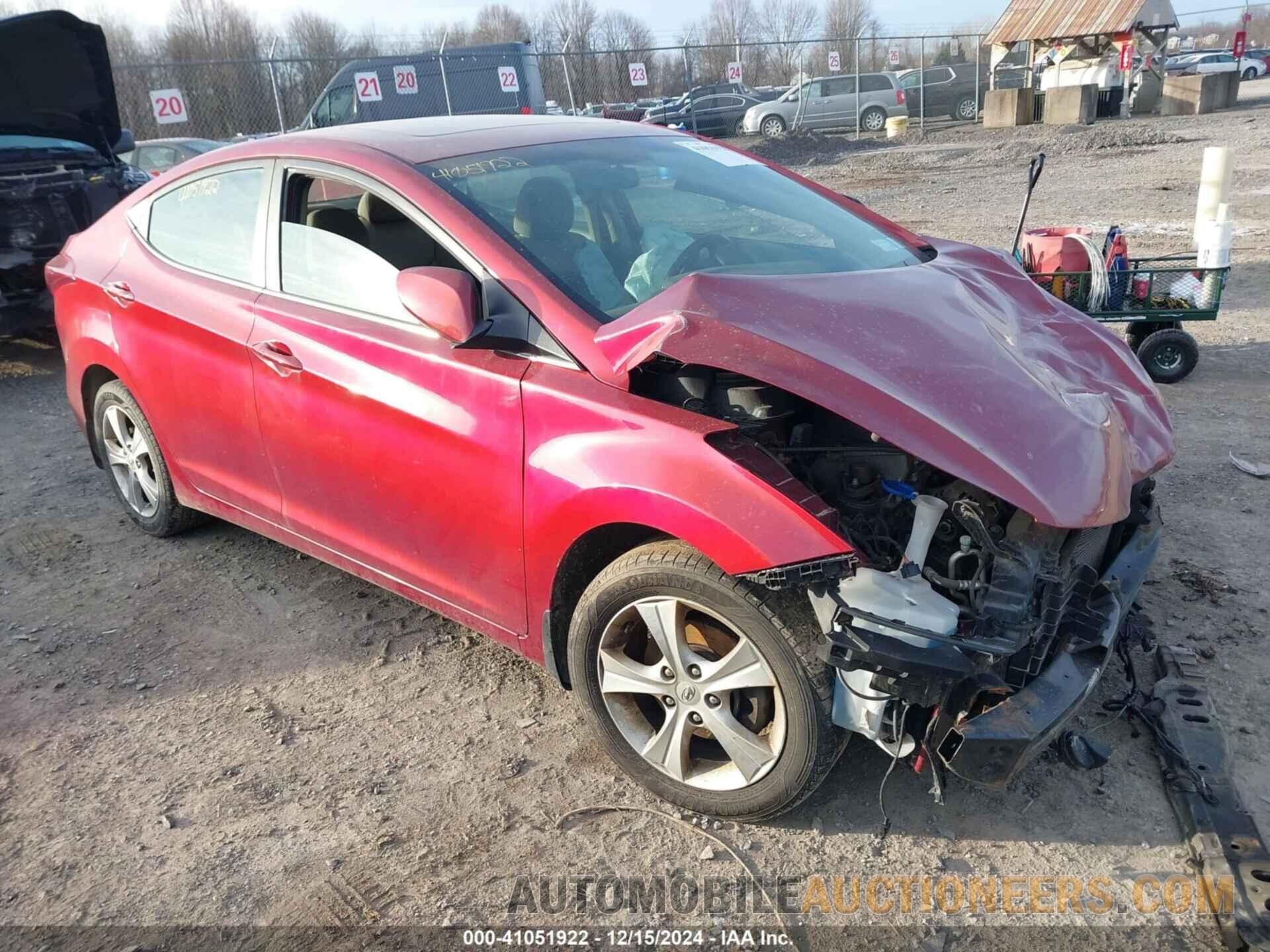 5NPDH4AE5GH723836 HYUNDAI ELANTRA 2016