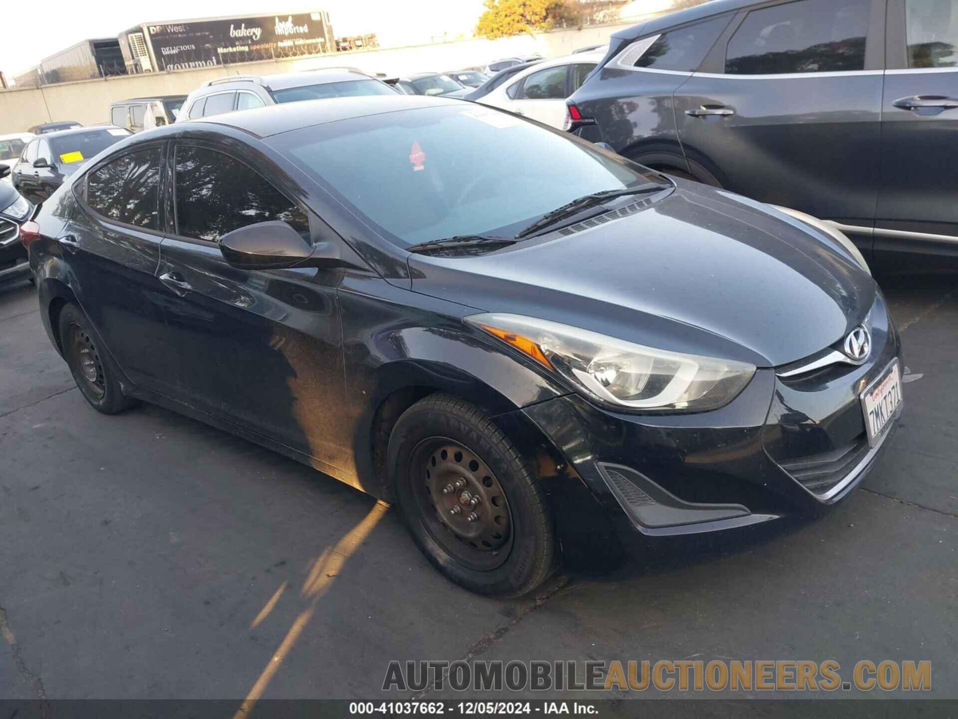 5NPDH4AE5GH726025 HYUNDAI ELANTRA 2016