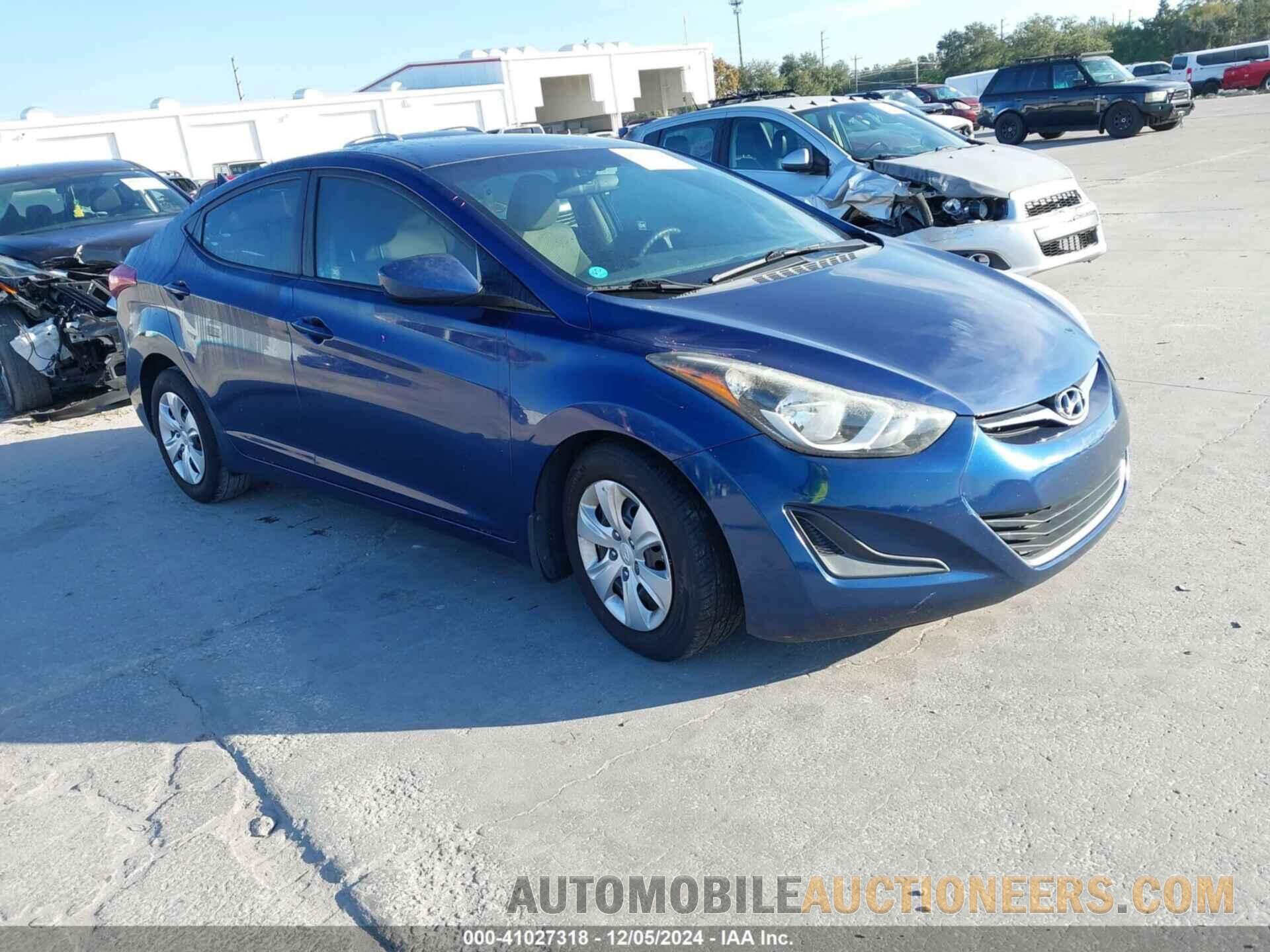 5NPDH4AE5GH747960 HYUNDAI ELANTRA 2016