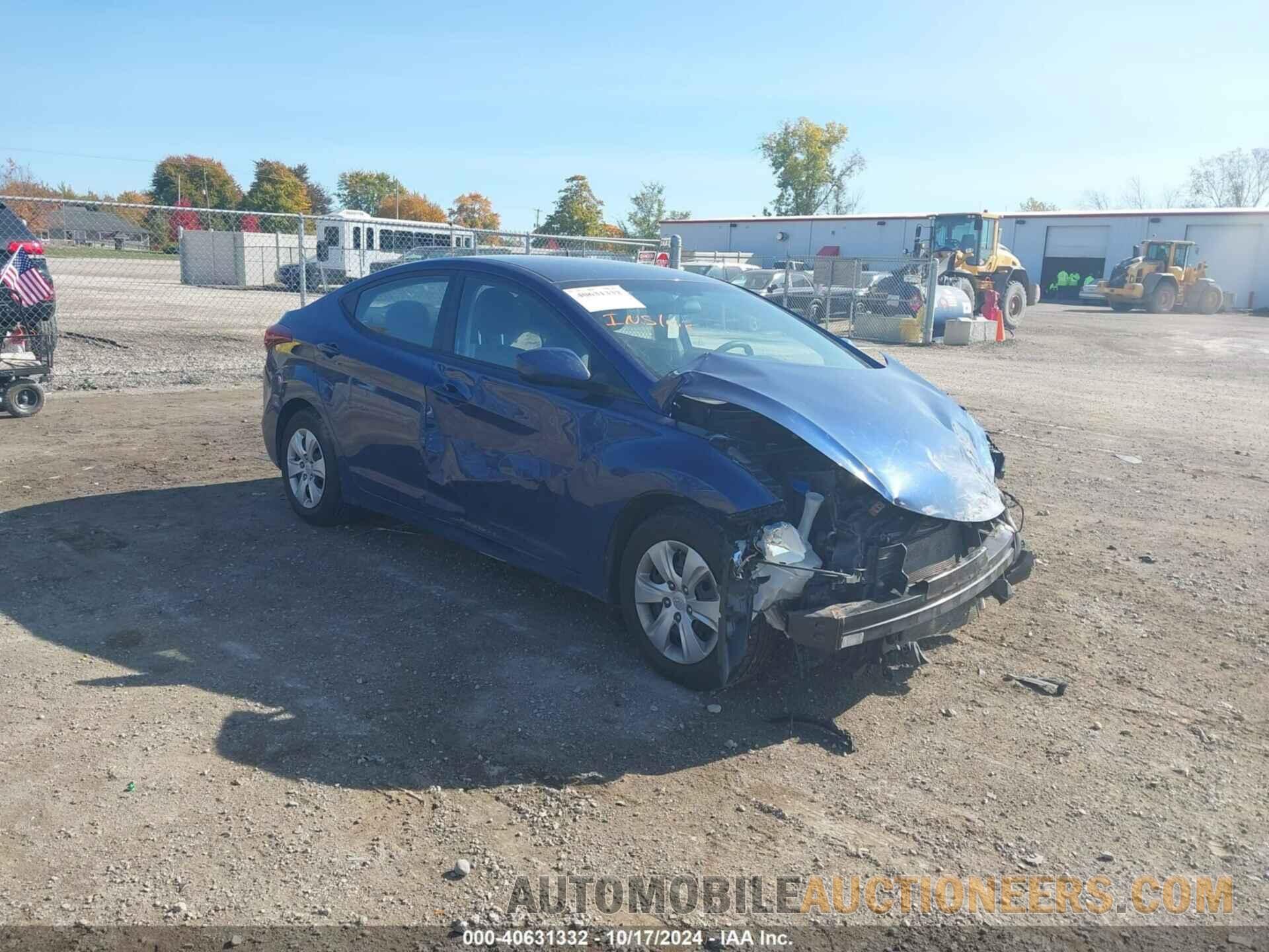 5NPDH4AE5GH761115 HYUNDAI ELANTRA 2016