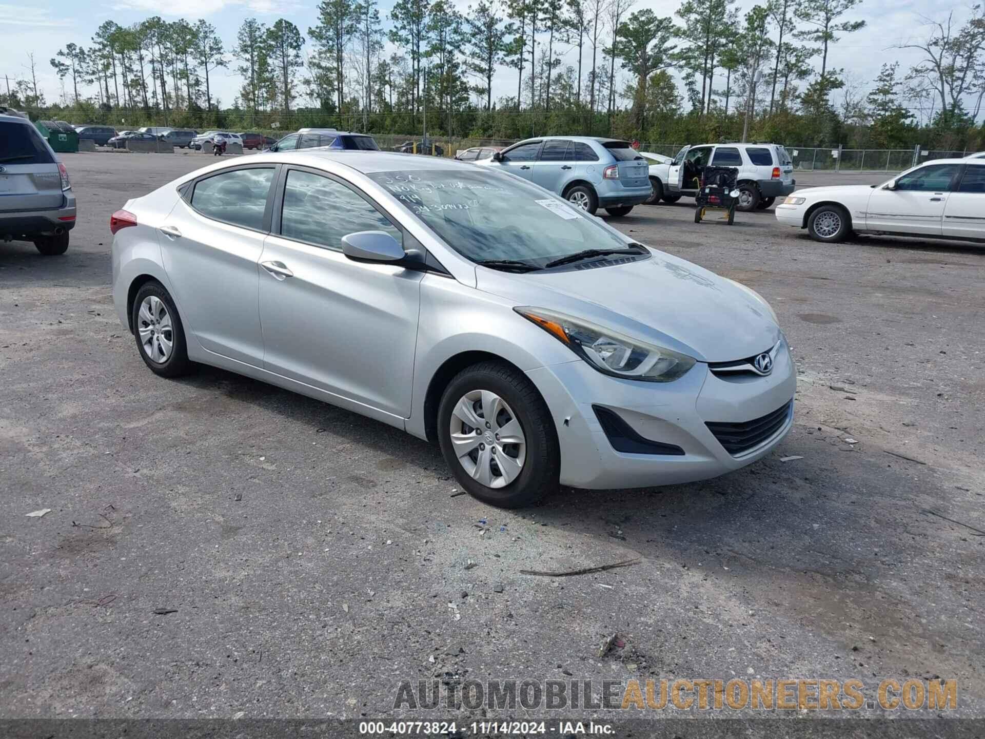 5NPDH4AE5GH774401 HYUNDAI ELANTRA 2016