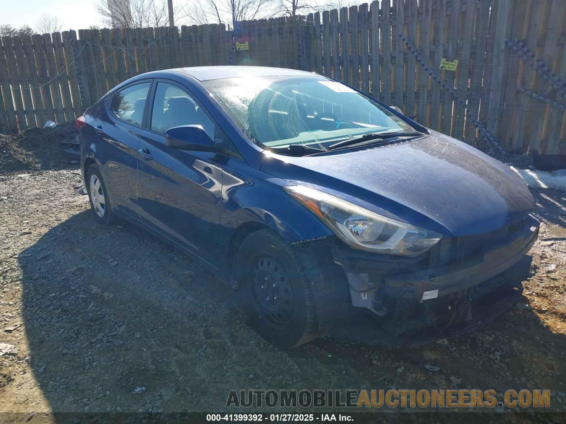 5NPDH4AE5GH793885 HYUNDAI ELANTRA 2016