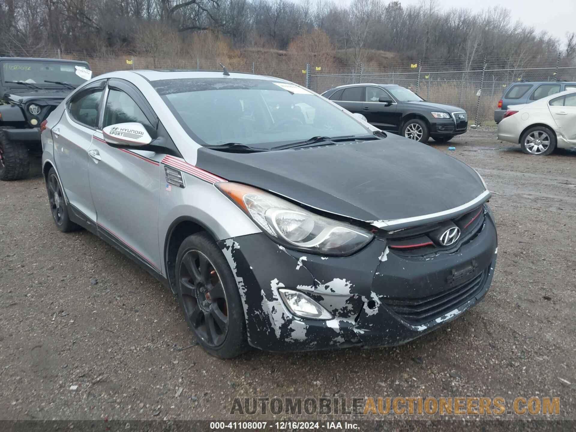 5NPDH4AE6BH001378 HYUNDAI ELANTRA 2011