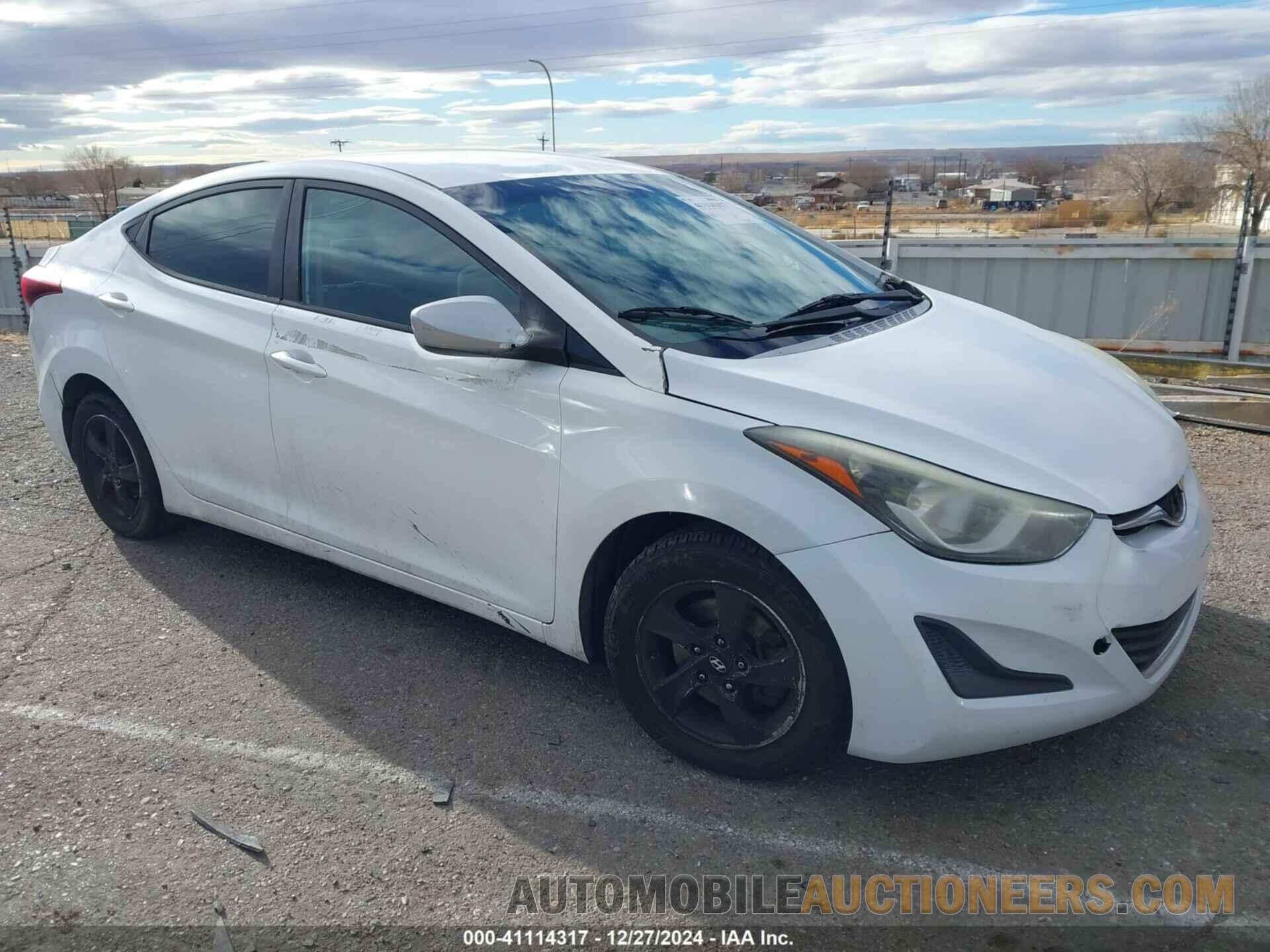 5NPDH4AE6EH477523 HYUNDAI ELANTRA 2014