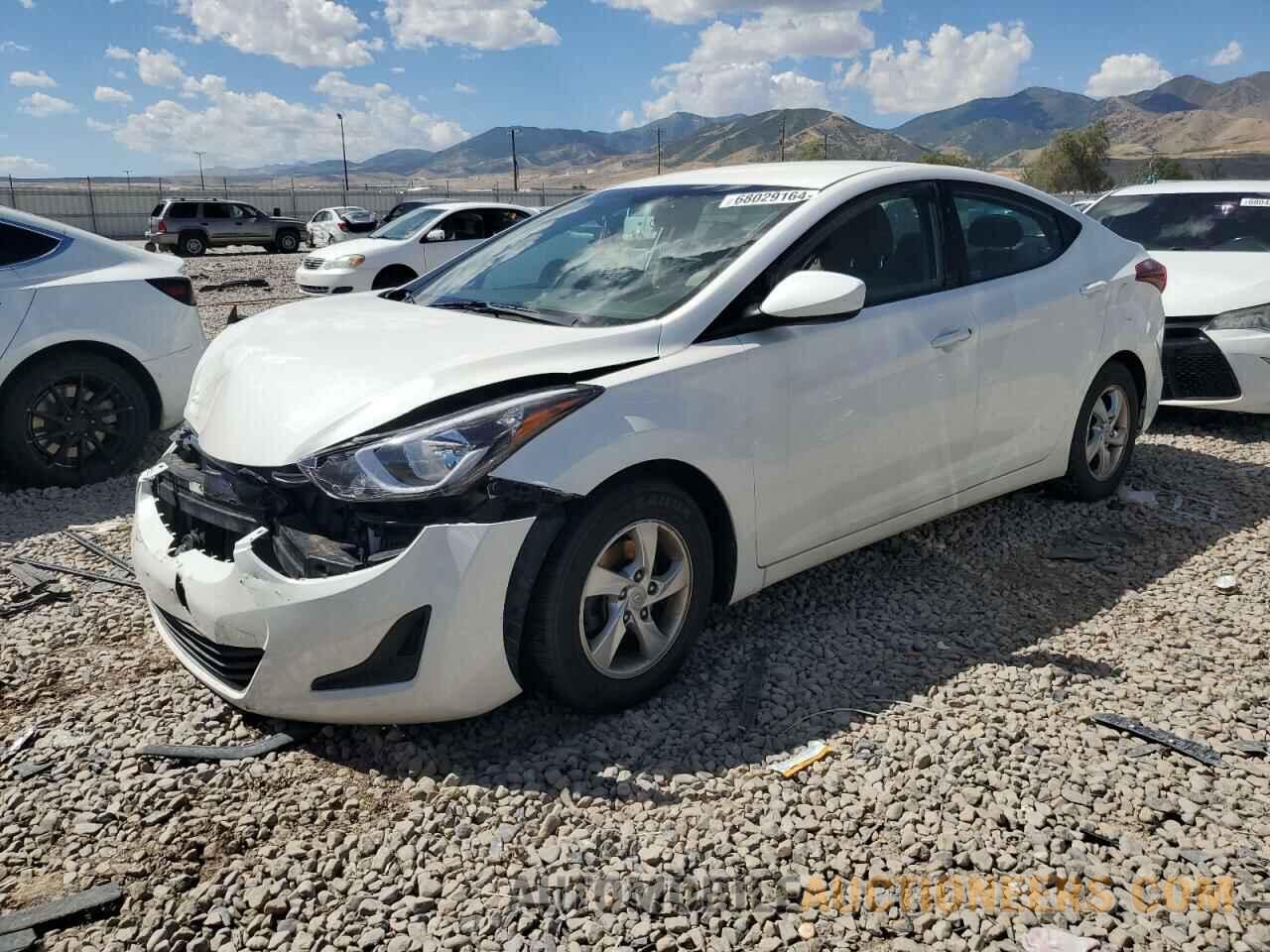 5NPDH4AE6EH503957 HYUNDAI ELANTRA 2014