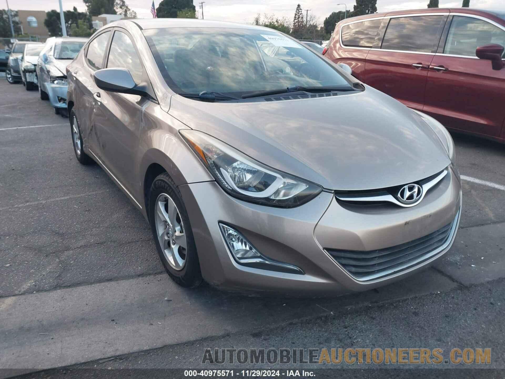 5NPDH4AE6EH514327 HYUNDAI ELANTRA 2014