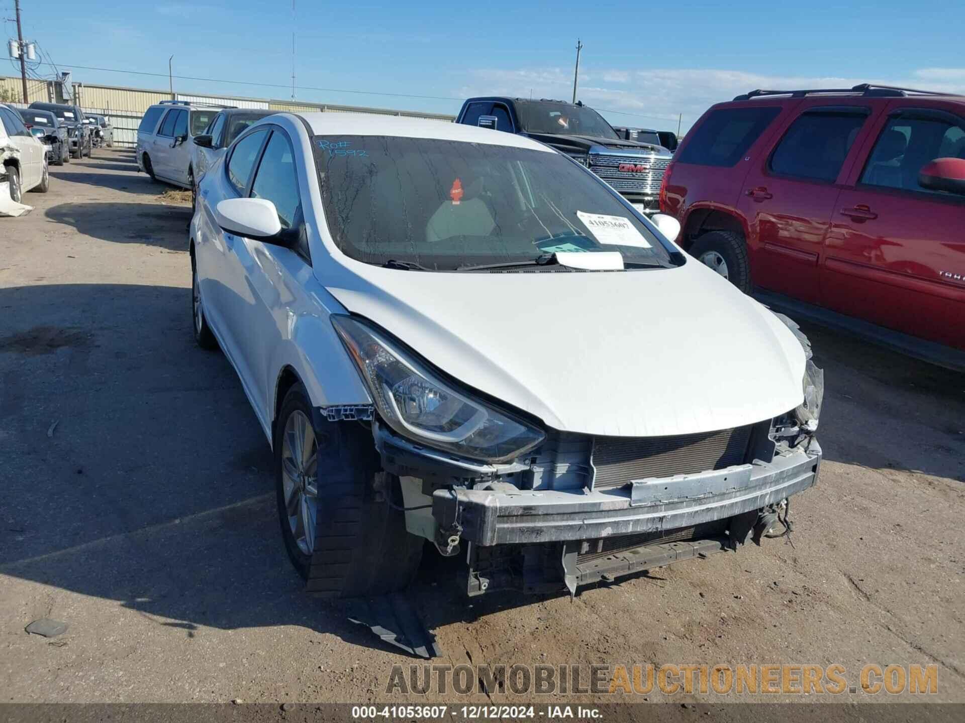 5NPDH4AE6FH569345 HYUNDAI ELANTRA 2015