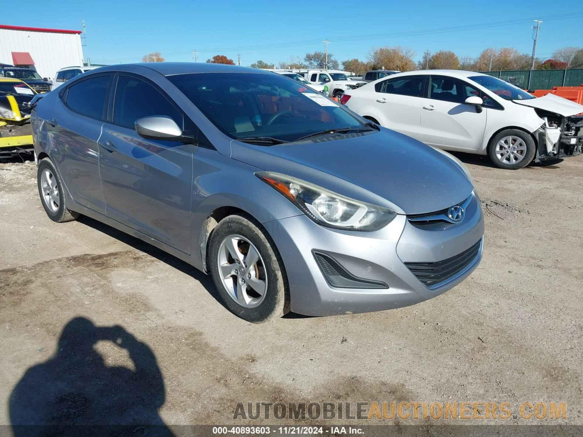 5NPDH4AE6FH580247 HYUNDAI ELANTRA 2015