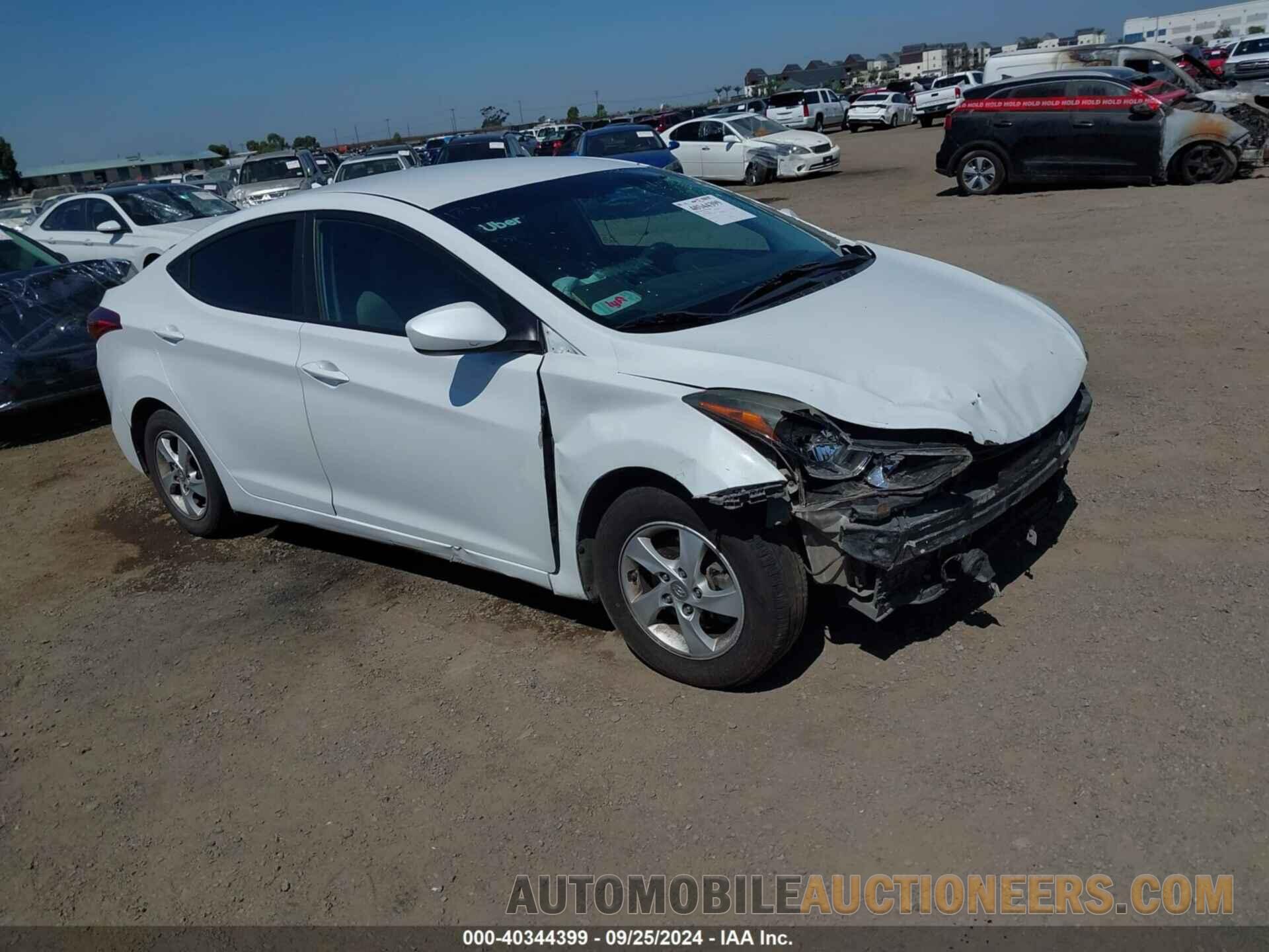 5NPDH4AE6FH585870 HYUNDAI ELANTRA 2015