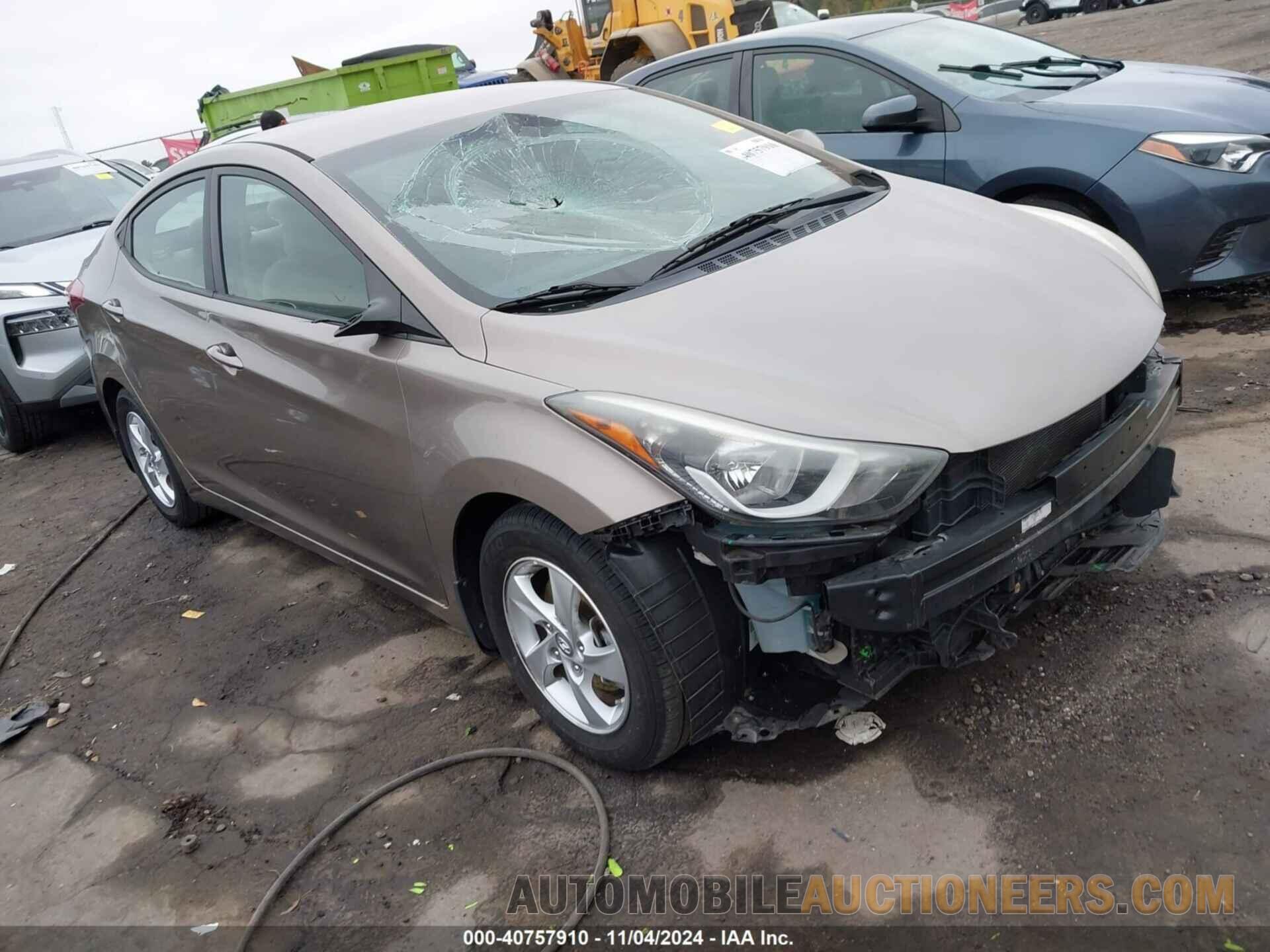 5NPDH4AE6FH646926 HYUNDAI ELANTRA 2015