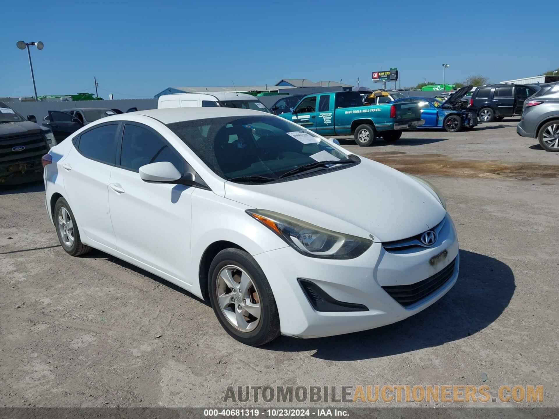 5NPDH4AE6FH650748 HYUNDAI ELANTRA 2015