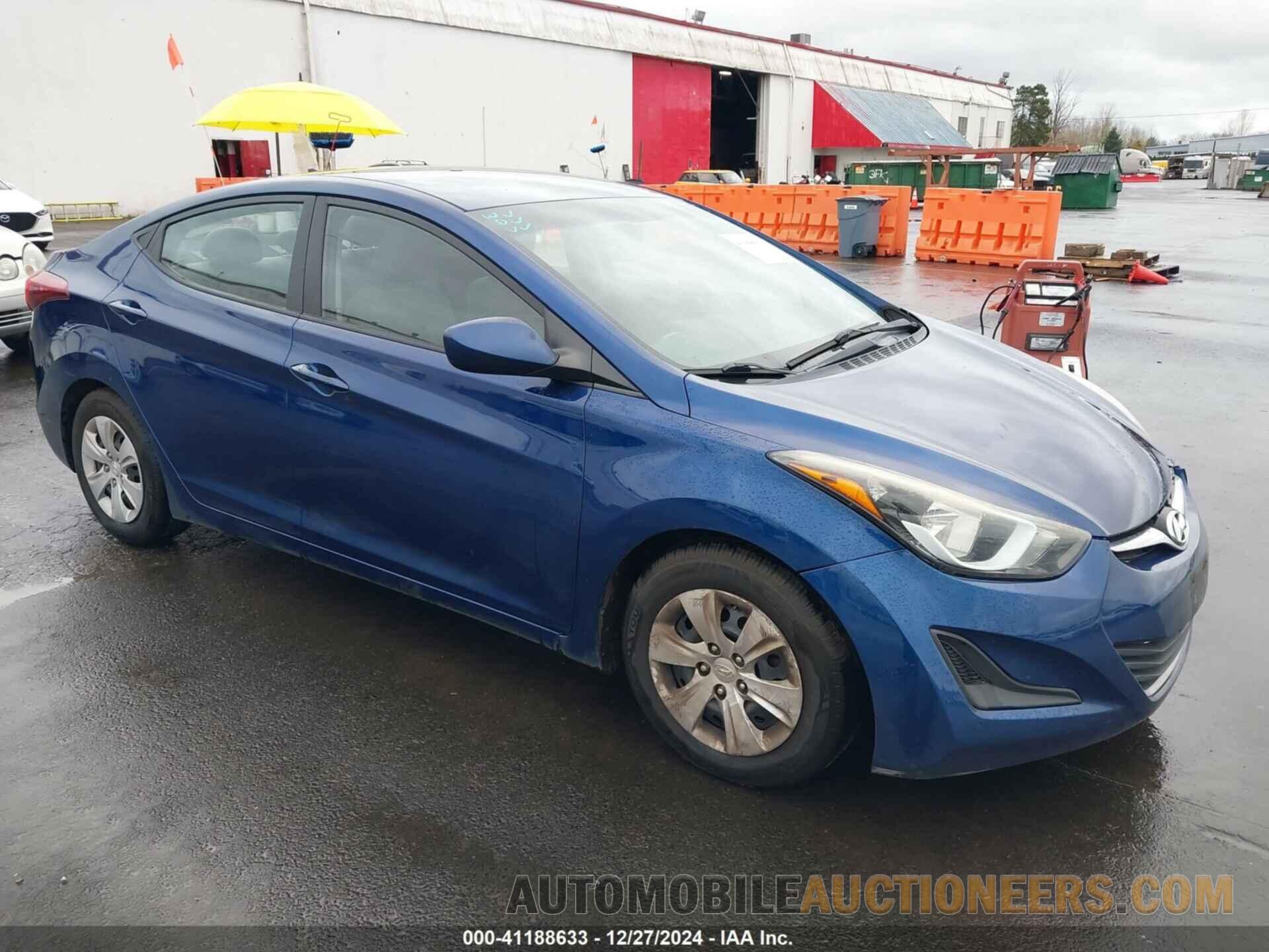 5NPDH4AE6GH683444 HYUNDAI ELANTRA 2016