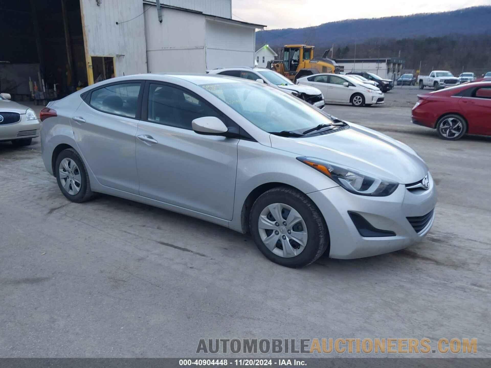 5NPDH4AE6GH684917 HYUNDAI ELANTRA 2016