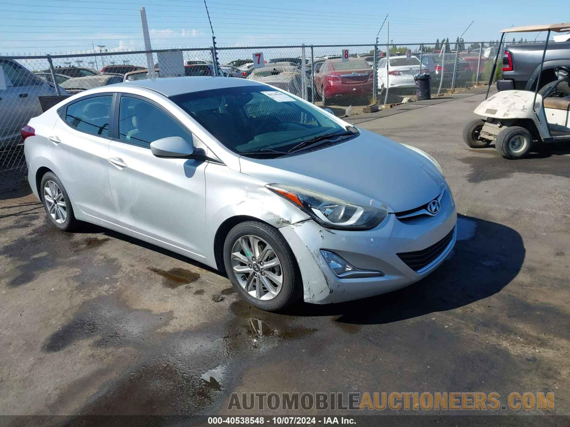 5NPDH4AE6GH721738 HYUNDAI ELANTRA 2016