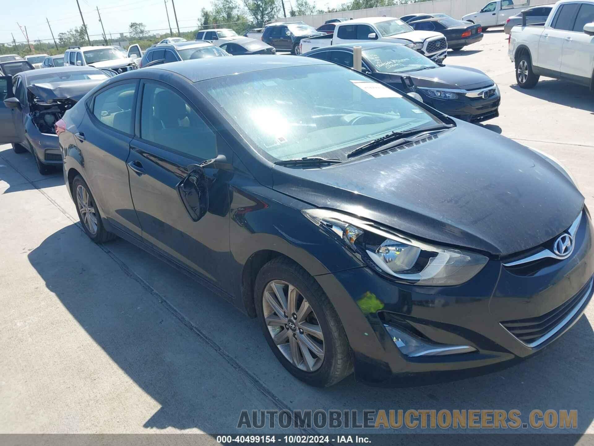 5NPDH4AE6GH741570 HYUNDAI ELANTRA 2016