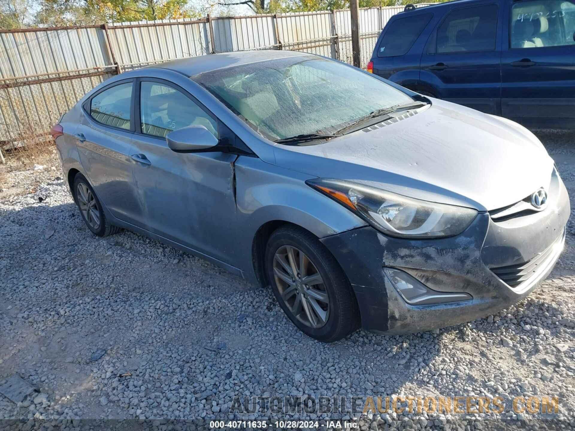 5NPDH4AE6GH752312 HYUNDAI ELANTRA 2016