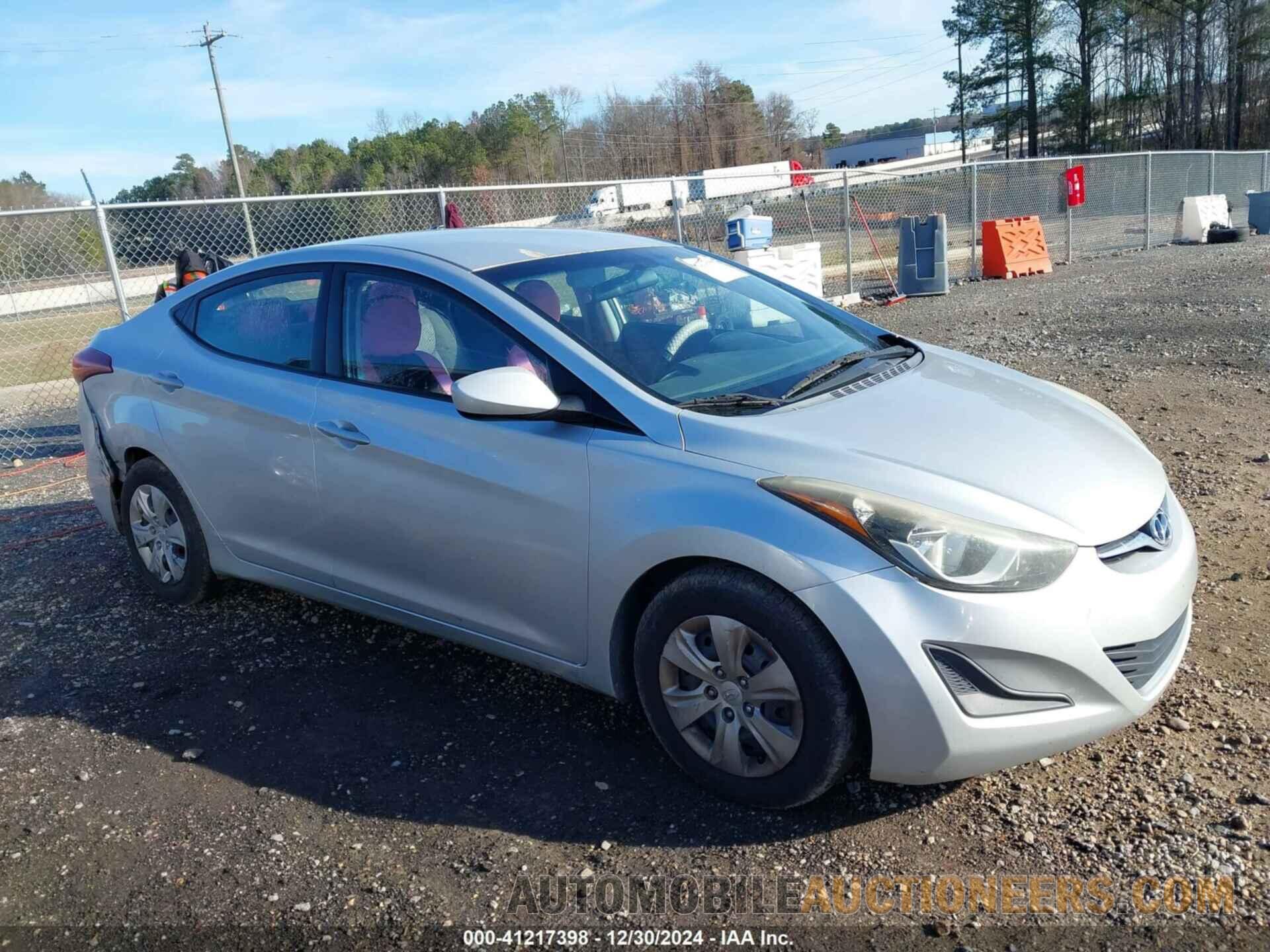 5NPDH4AE6GH771524 HYUNDAI ELANTRA 2016