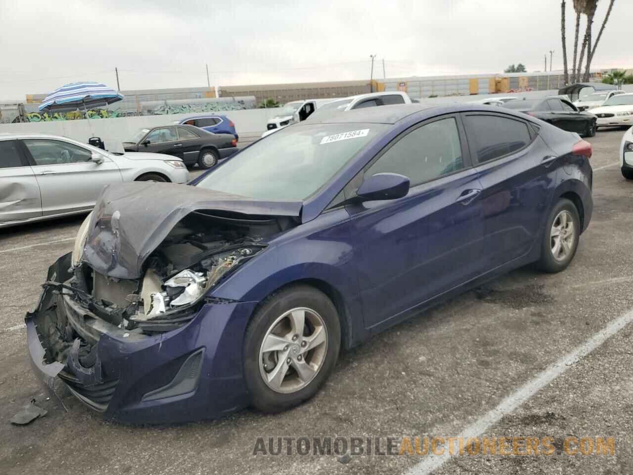 5NPDH4AE7EH480947 HYUNDAI ELANTRA 2014