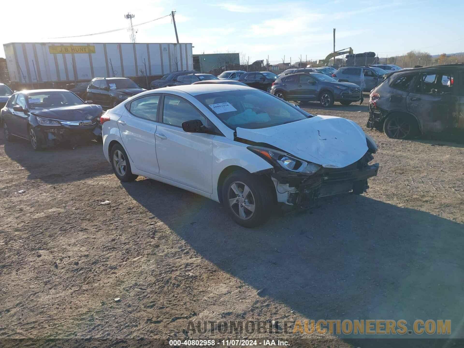 5NPDH4AE7EH484450 HYUNDAI ELANTRA 2014