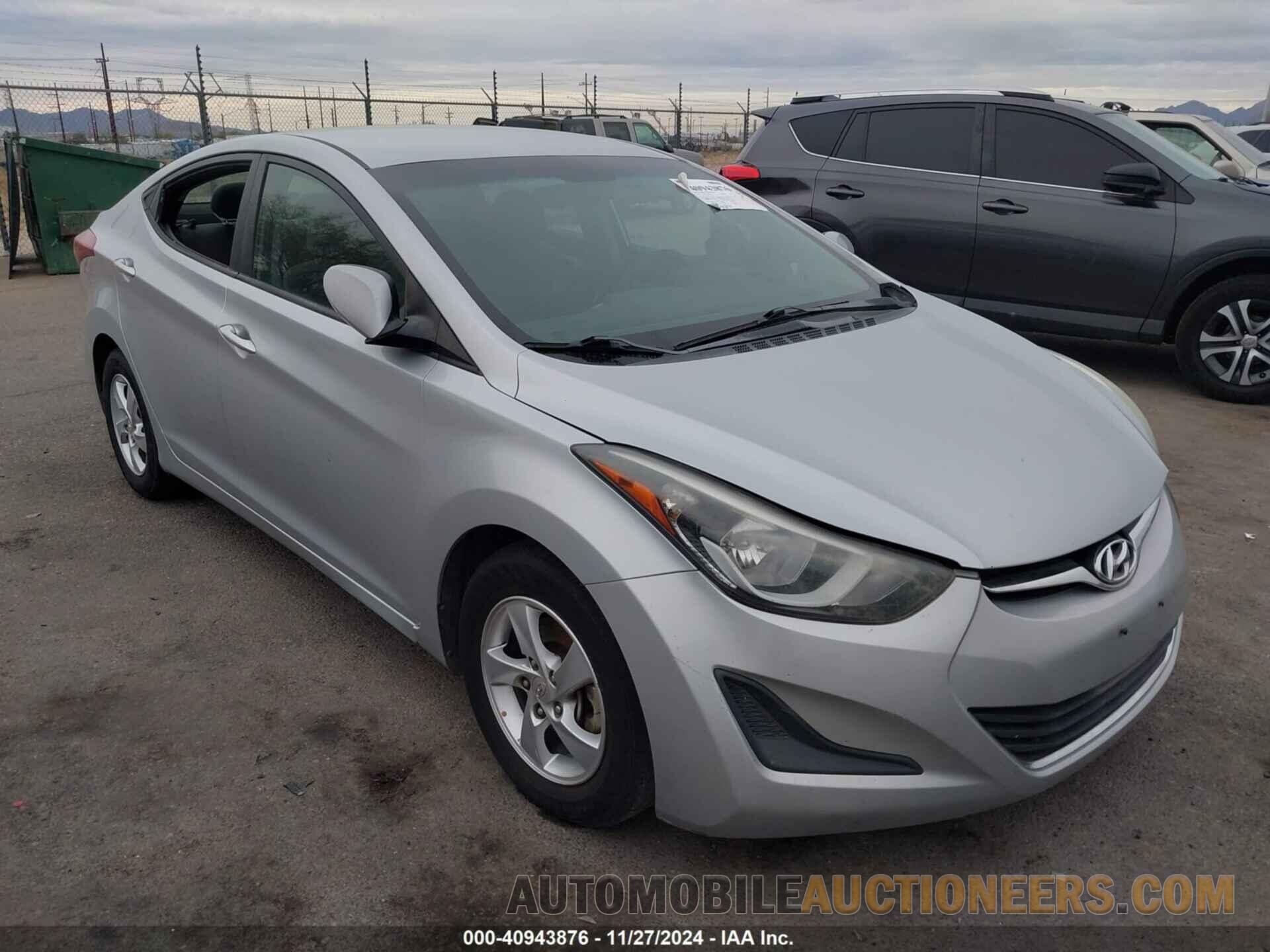 5NPDH4AE7EH501621 HYUNDAI ELANTRA 2014