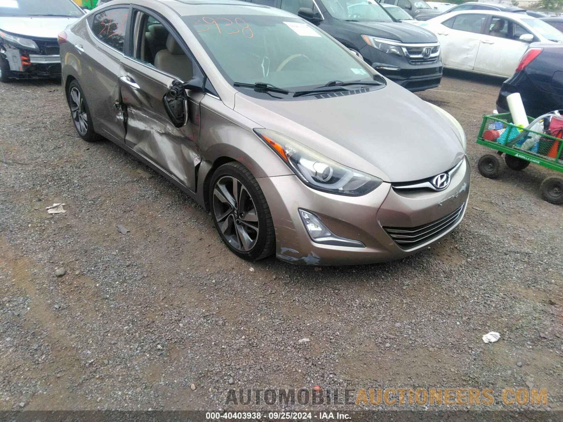 5NPDH4AE7EH504289 HYUNDAI ELANTRA 2014