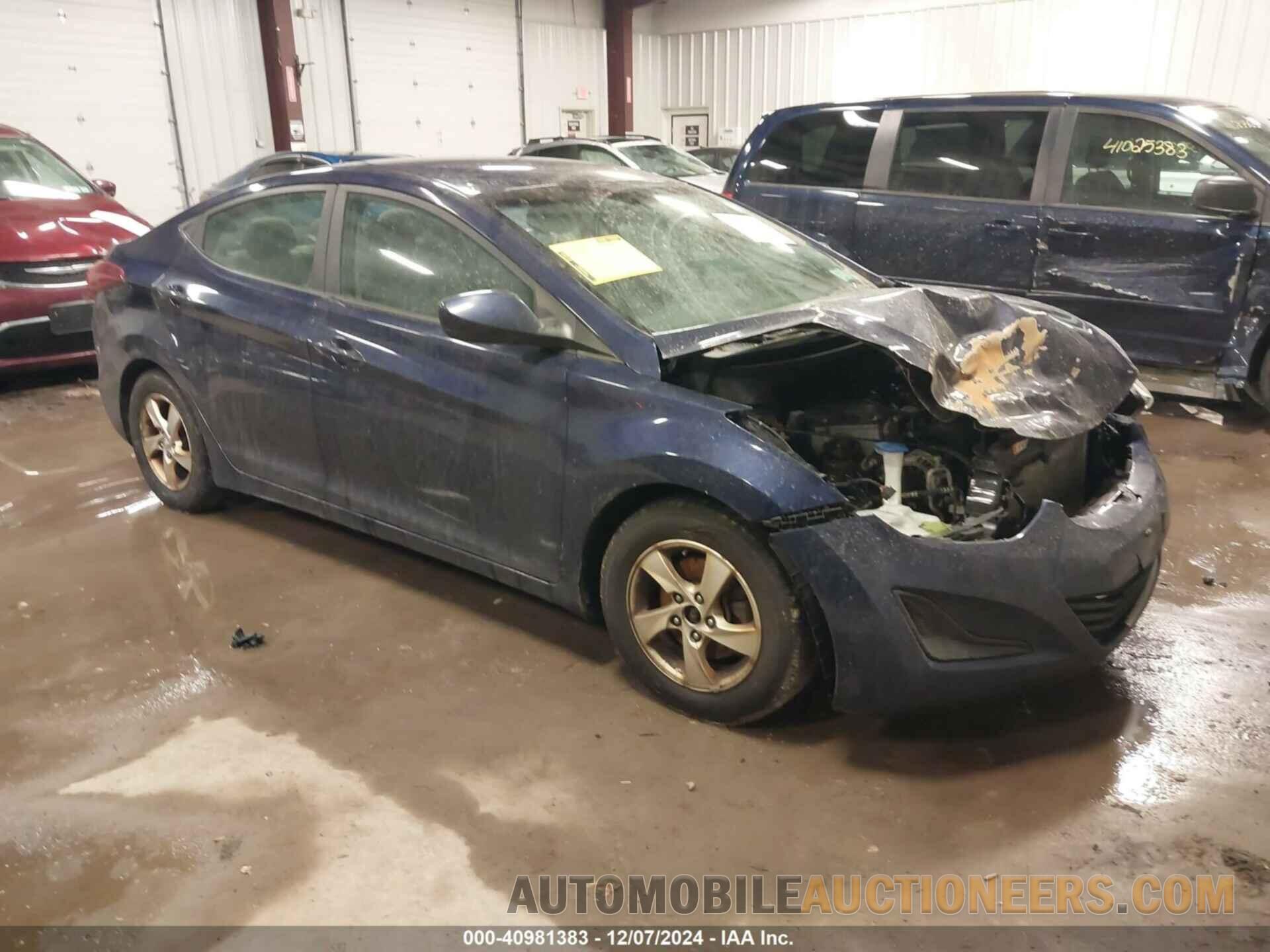 5NPDH4AE7EH539446 HYUNDAI ELANTRA 2014