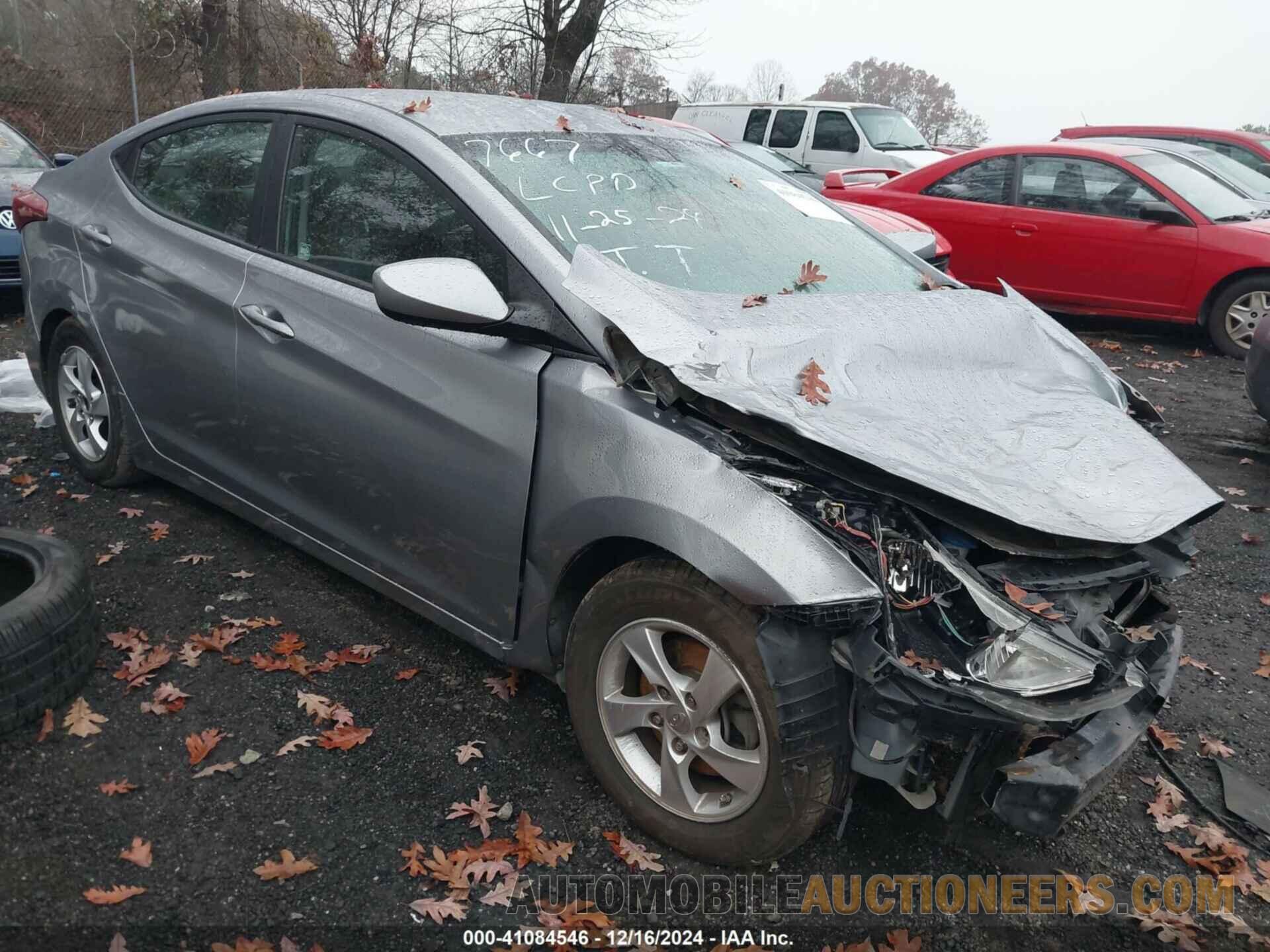 5NPDH4AE7FH567667 HYUNDAI ELANTRA 2015