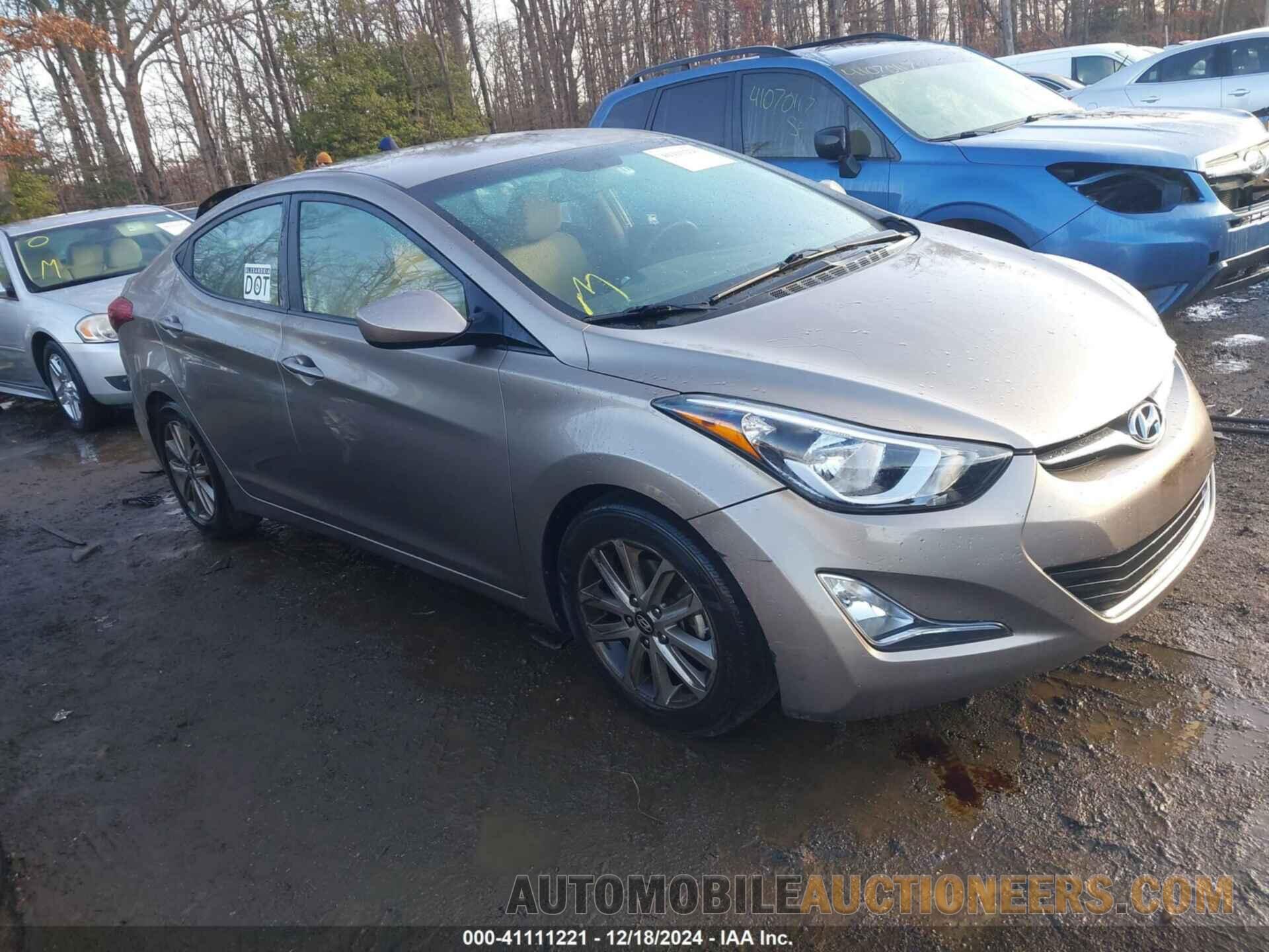 5NPDH4AE7FH614258 HYUNDAI ELANTRA 2015