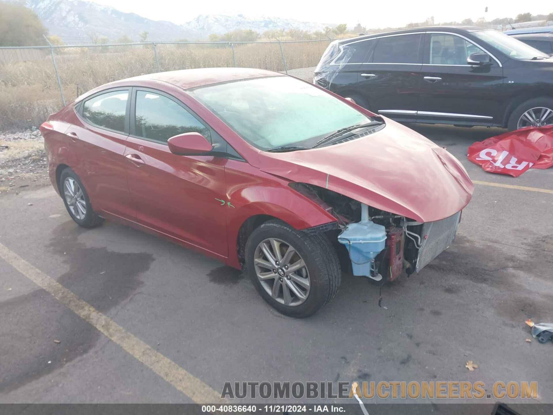 5NPDH4AE7FH625213 HYUNDAI ELANTRA 2015