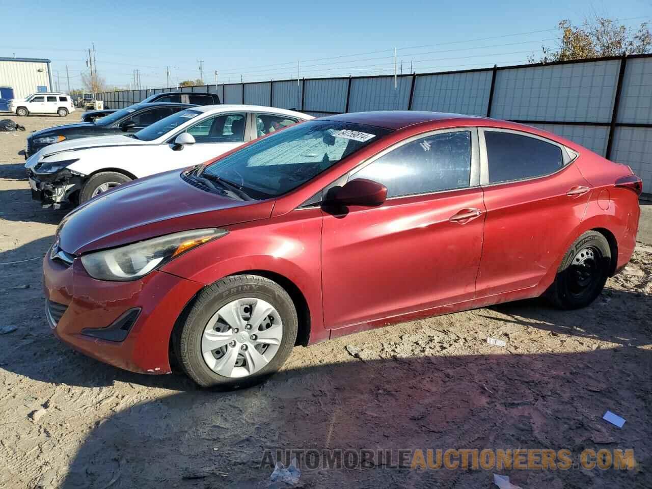 5NPDH4AE7GH694419 HYUNDAI ELANTRA 2016