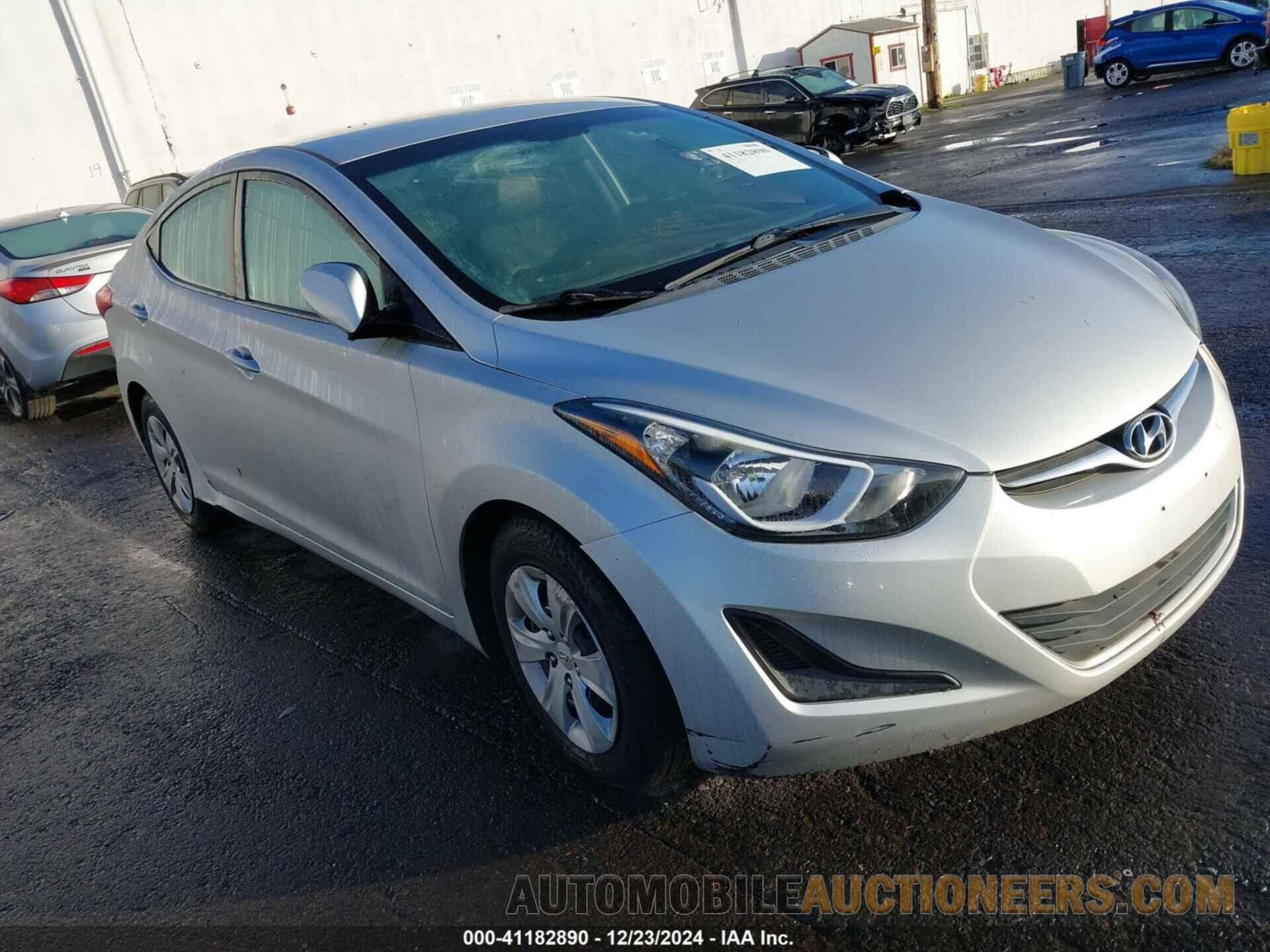 5NPDH4AE7GH715477 HYUNDAI ELANTRA 2016